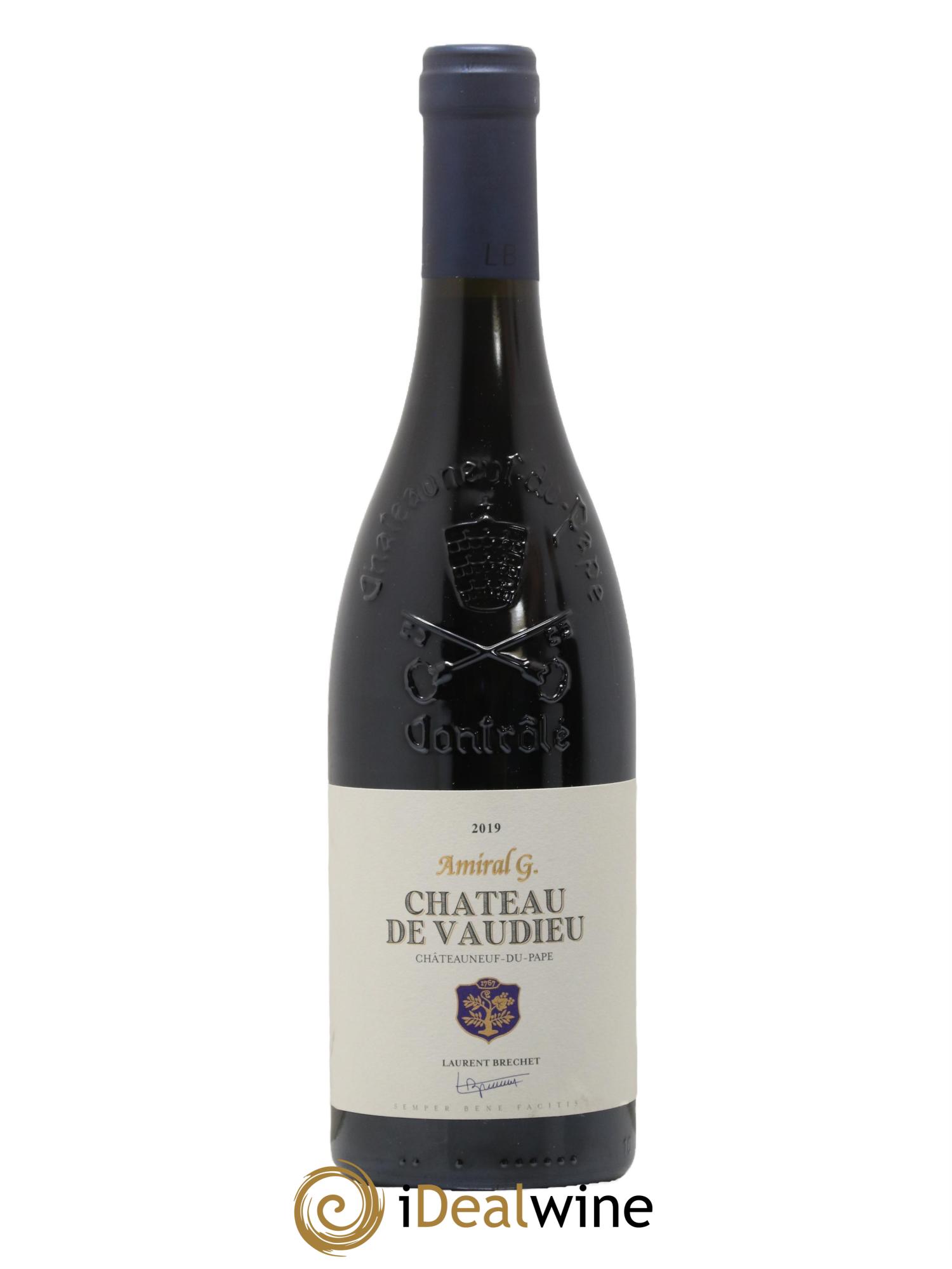 Châteauneuf-du-Pape Vaudieu Amiral G 2019 - Lot de 1 bouteille - 0