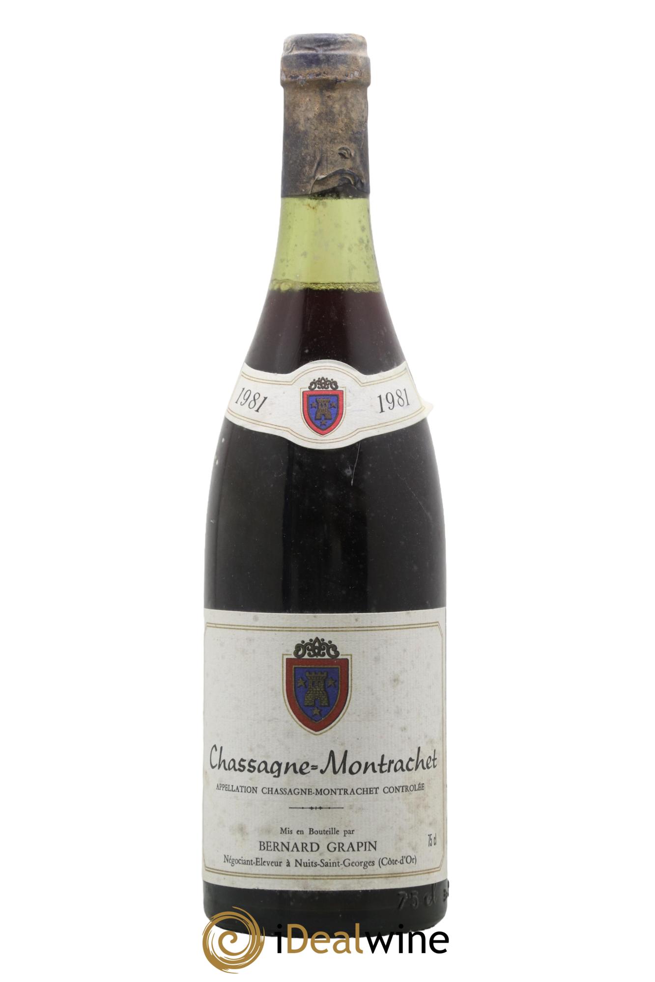 Chassagne-Montrachet Bernard Grapin 1981 - Lot de 1 bouteille - 0