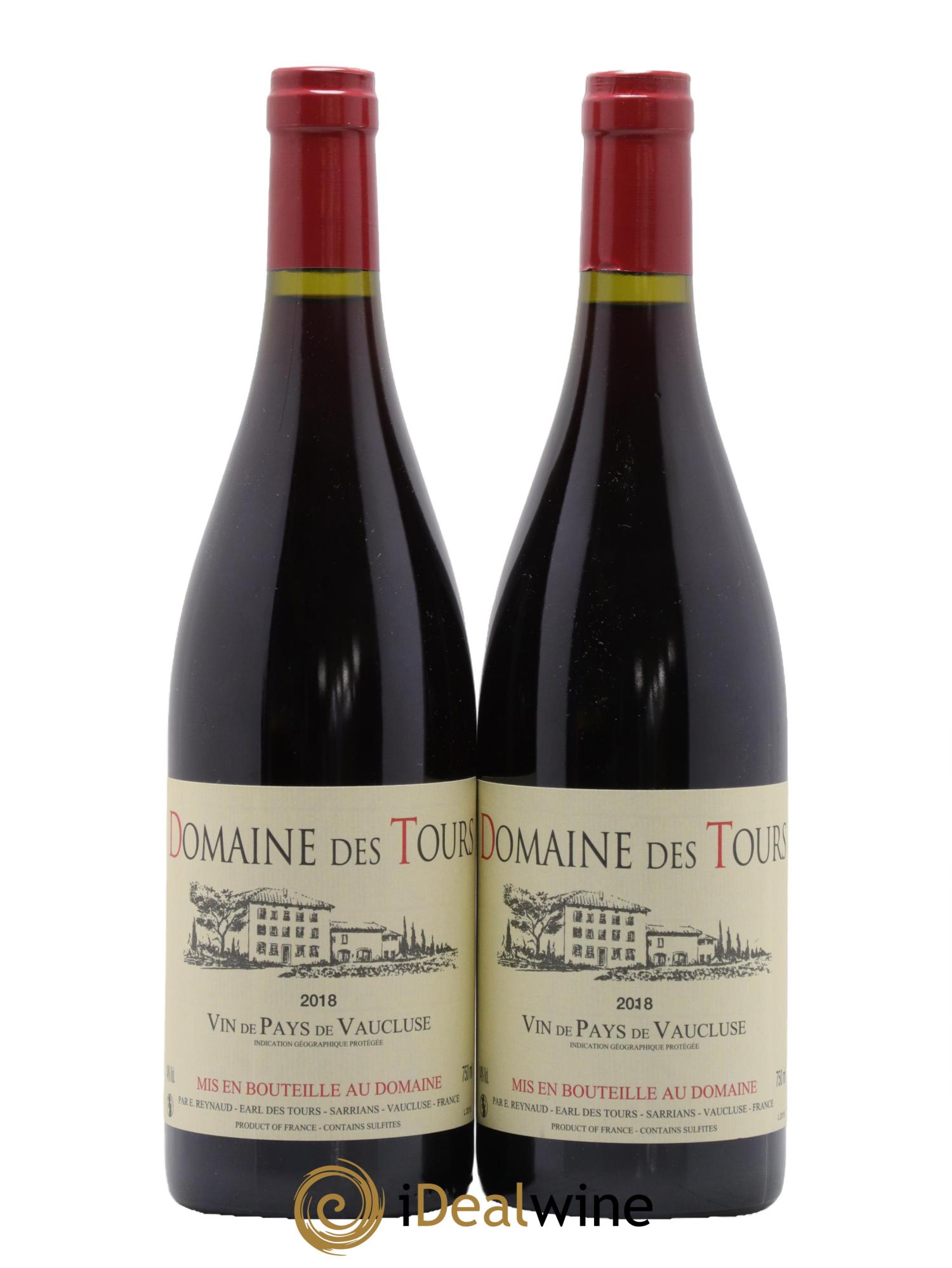 IGP Vaucluse (Vin de Pays de Vaucluse) Domaine des Tours Emmanuel Reynaud 2018 - Posten von 2 Flaschen - 0