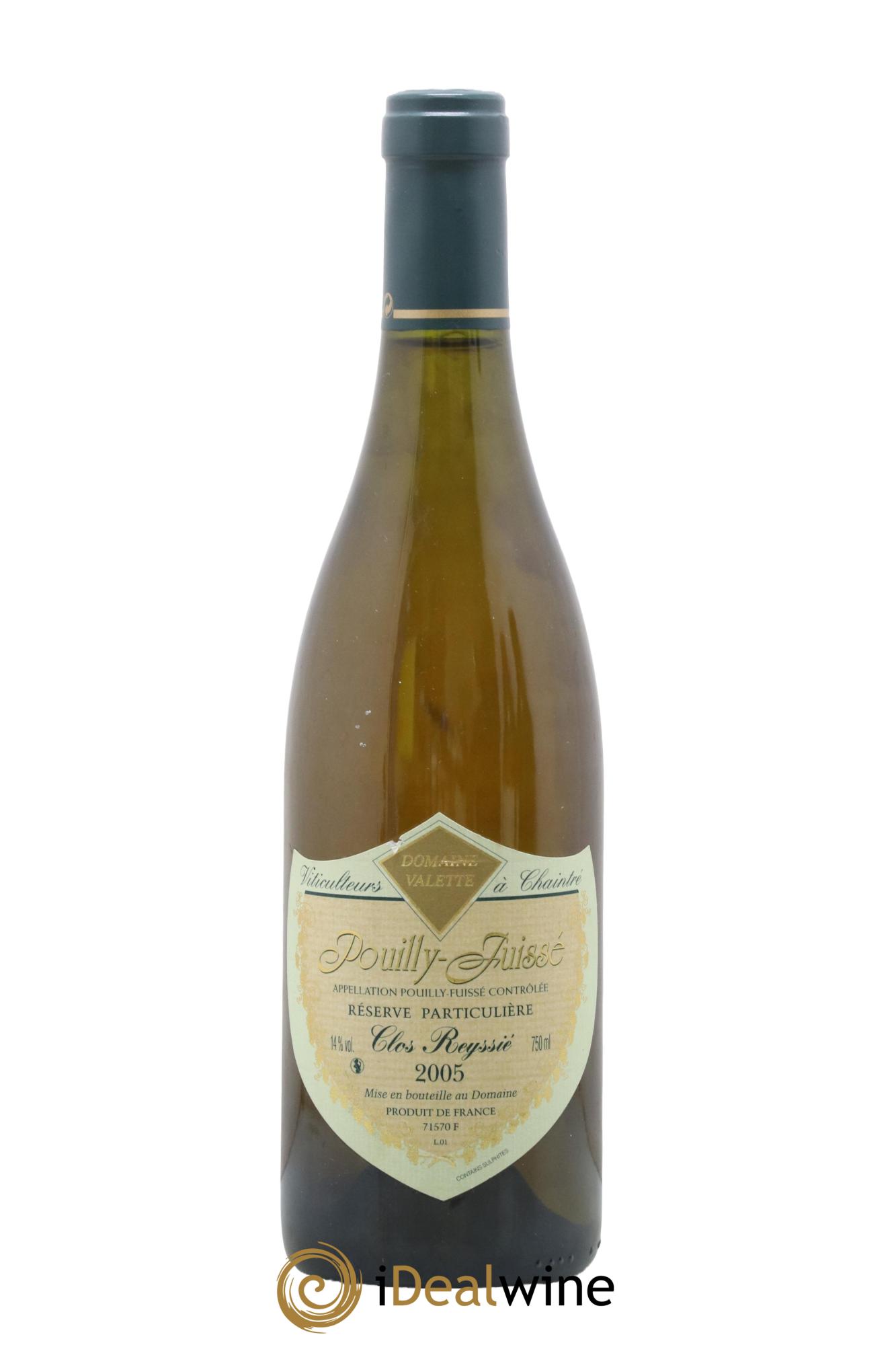 Pouilly-Fuissé Clos Reyssié Réserve Particulière Valette (Domaine) 2005 - Lotto di 1 bottiglia - 0