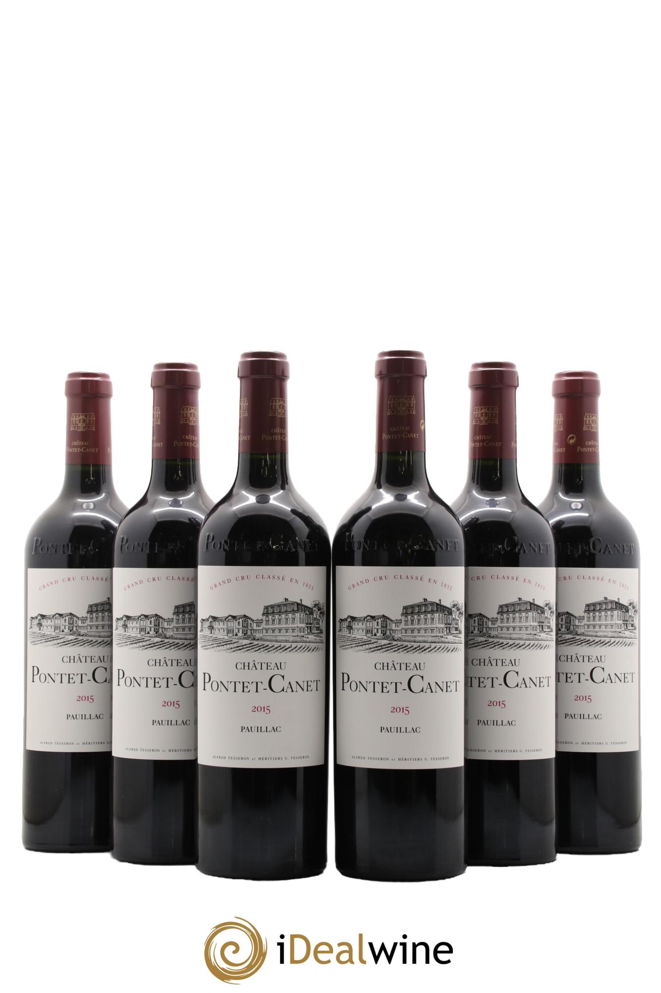 Château Pontet Canet 5ème Grand Cru Classé 2015 - Posten von 6 Flaschen - 0