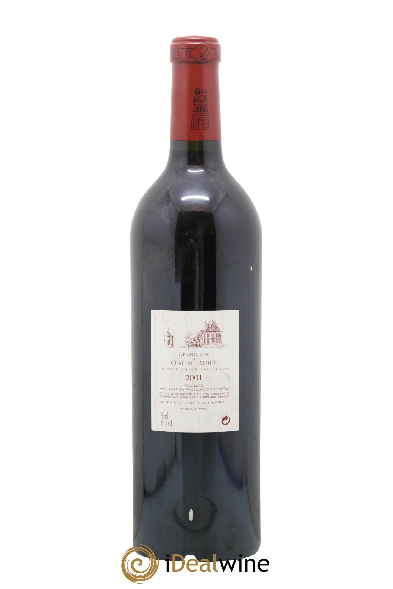 Château Latour 1er Grand Cru Classé 2001 - Lotto di 1 bottiglia - 1