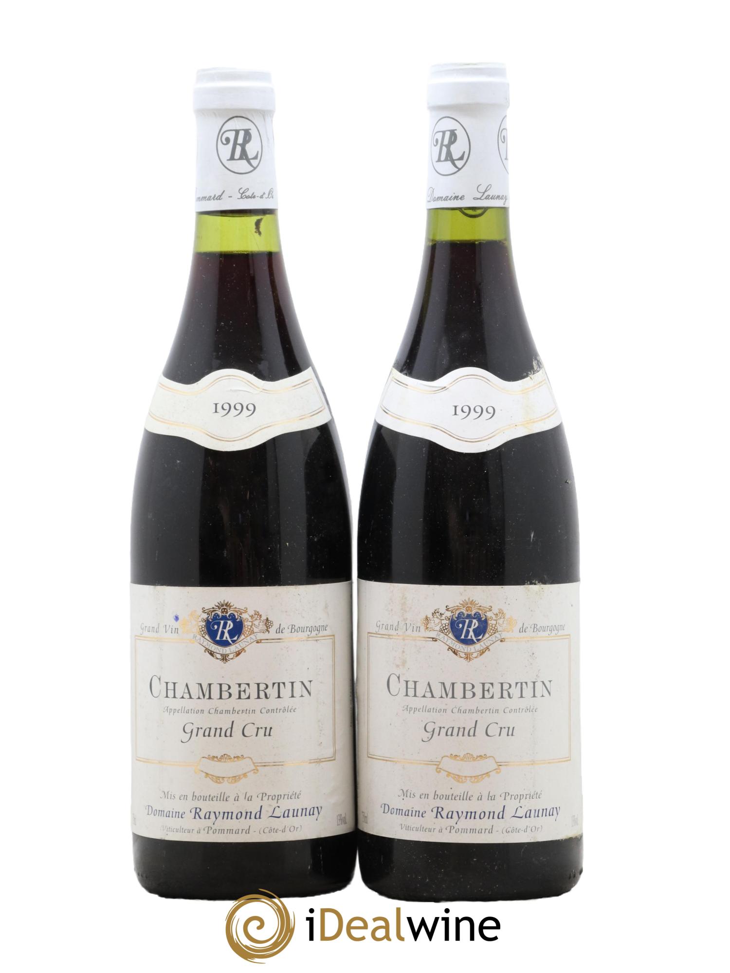 Chambertin Grand Cru Domaine Raymond Launay 1999 - Lot de 2 bouteilles - 0