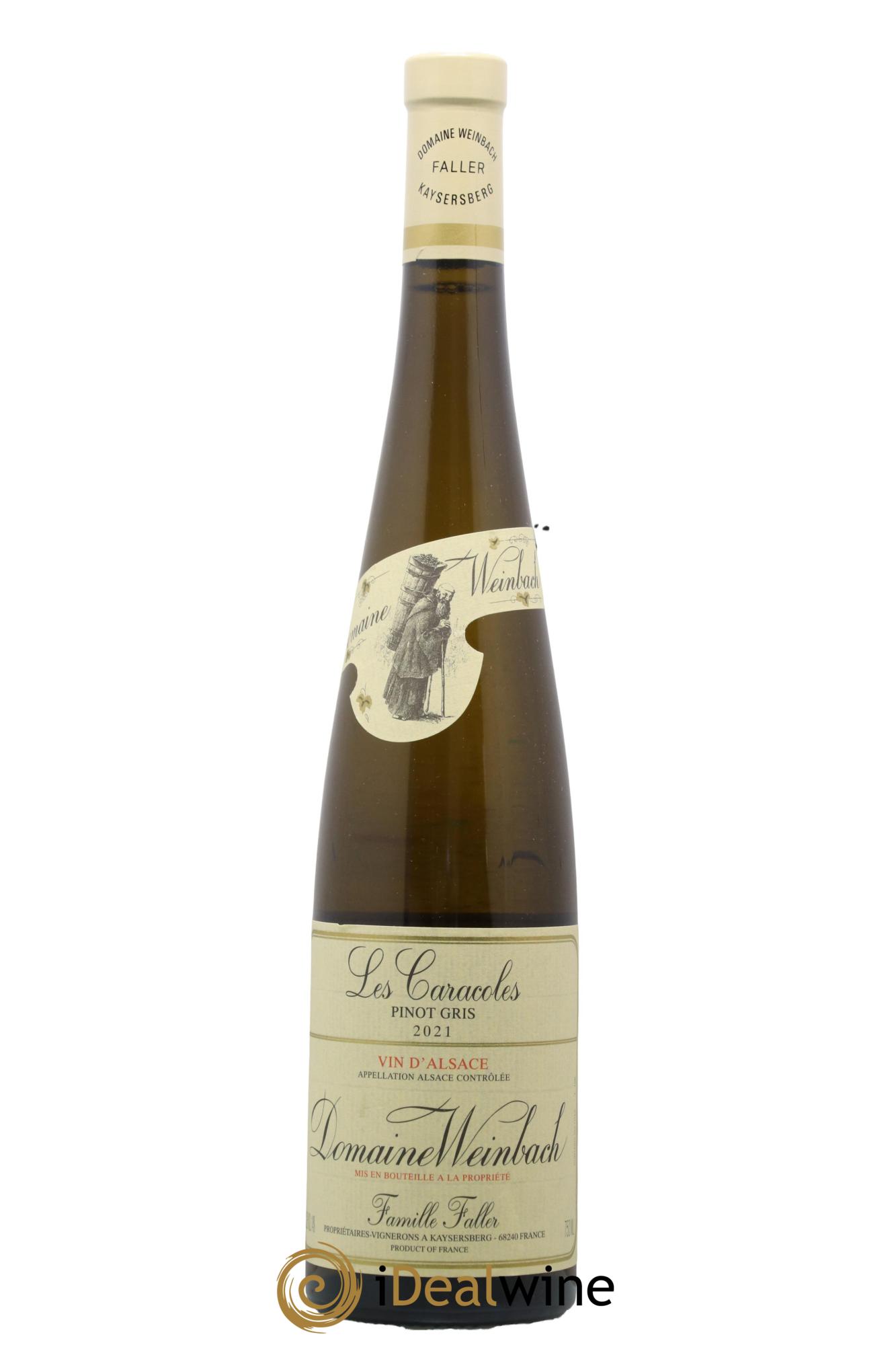 Alsace Pinot Gris Les Caracoles Weinbach (Domaine) 2021 - Lot de 1 bouteille - 0