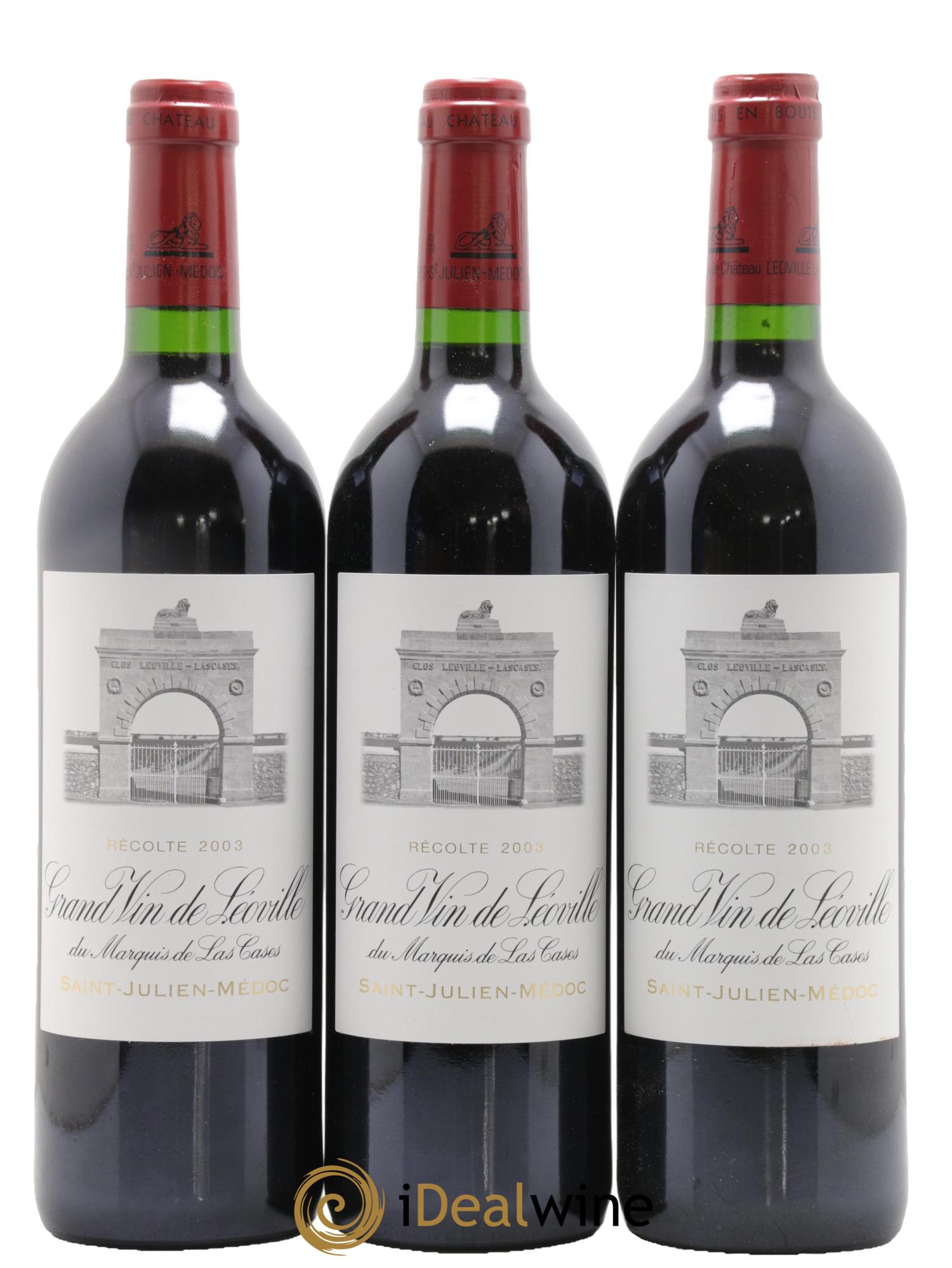 Château Léoville Las Cases 2ème Grand Cru Classé 2003 - Posten von 12 Flaschen - 4