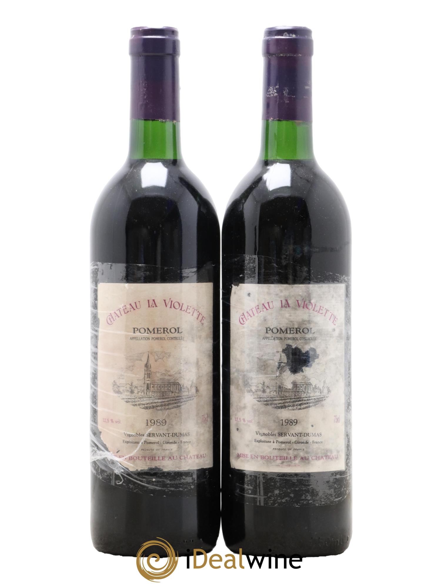 Château la Violette 1989 - Lot of 2 bottles - 0