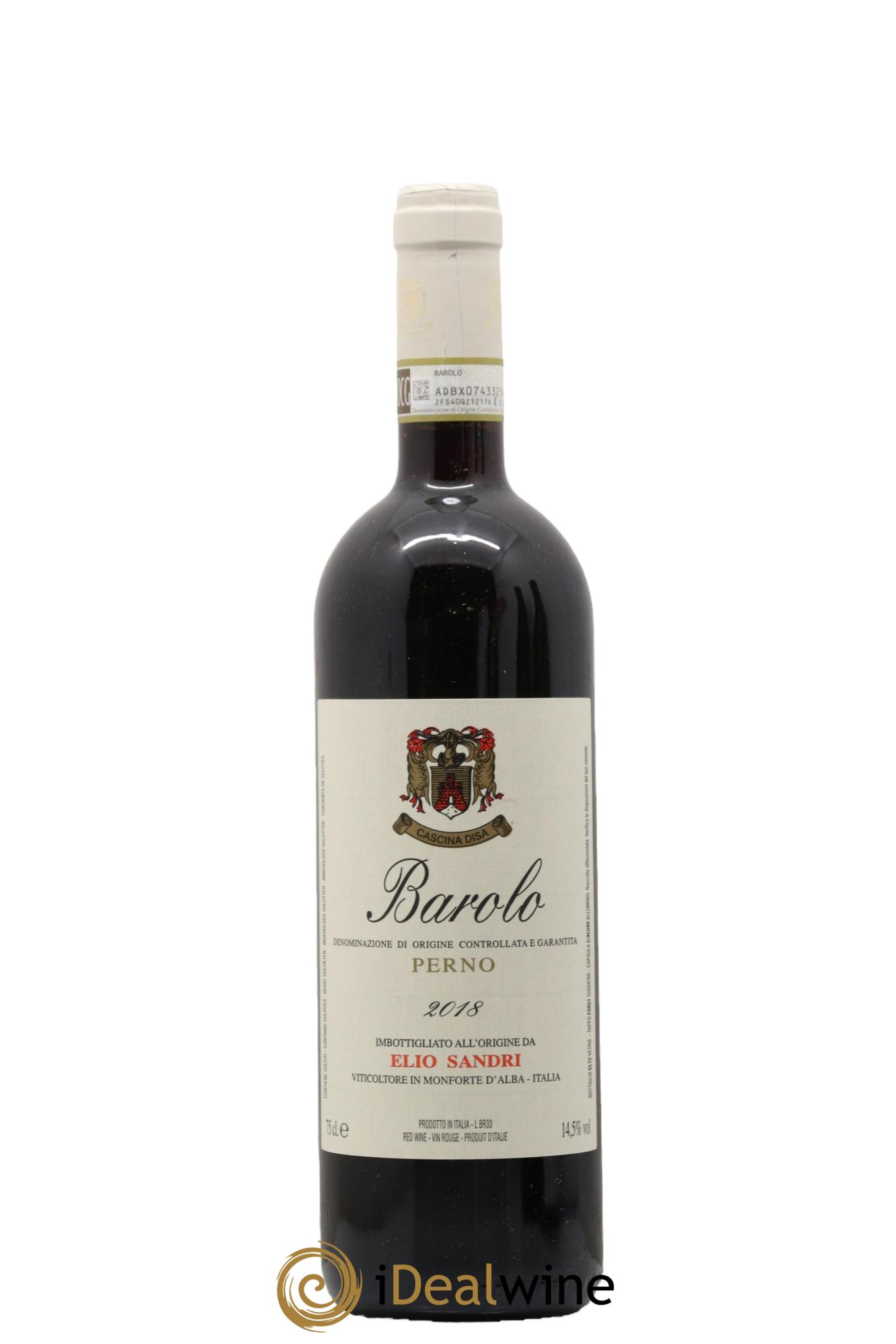 Barolo DOCG Perno Domaine Elio Sandri 2018 - Posten von 1 Flasche - 0