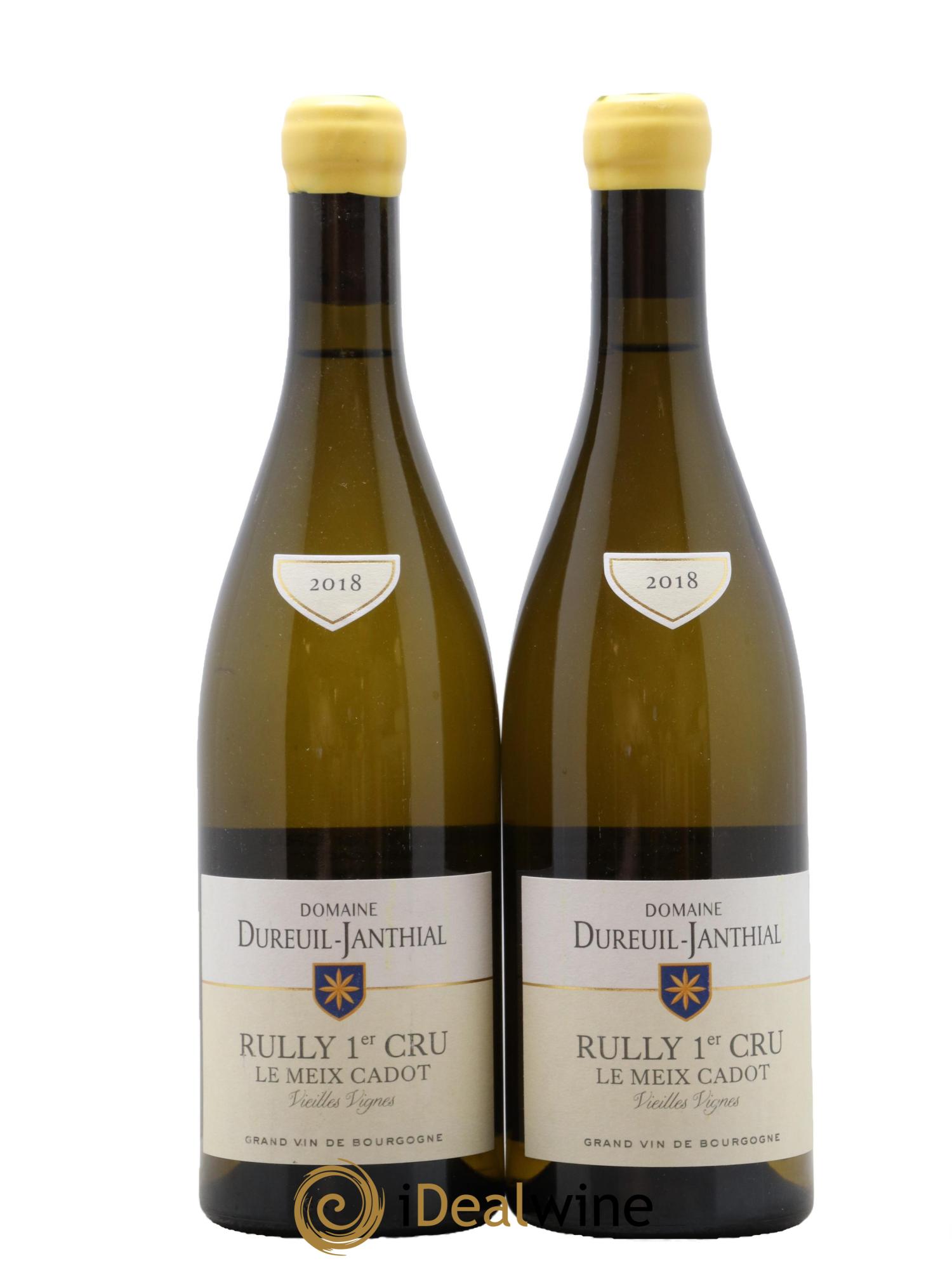 Rully 1er Cru Le Meix Cadot Vieilles Vignes Vincent Dureuil-Janthial 2018 - Lot de 2 bouteilles - 0