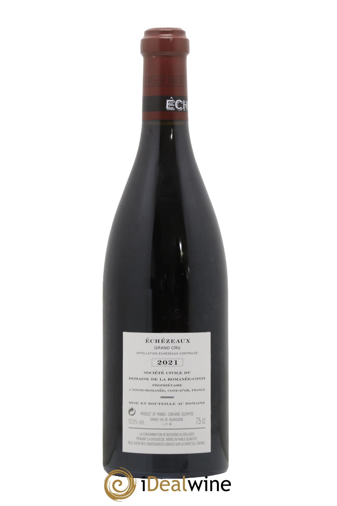 Echezeaux Grand Cru Domaine de la Romanée-Conti 2021 - Lotto di 1 bottiglia - 1