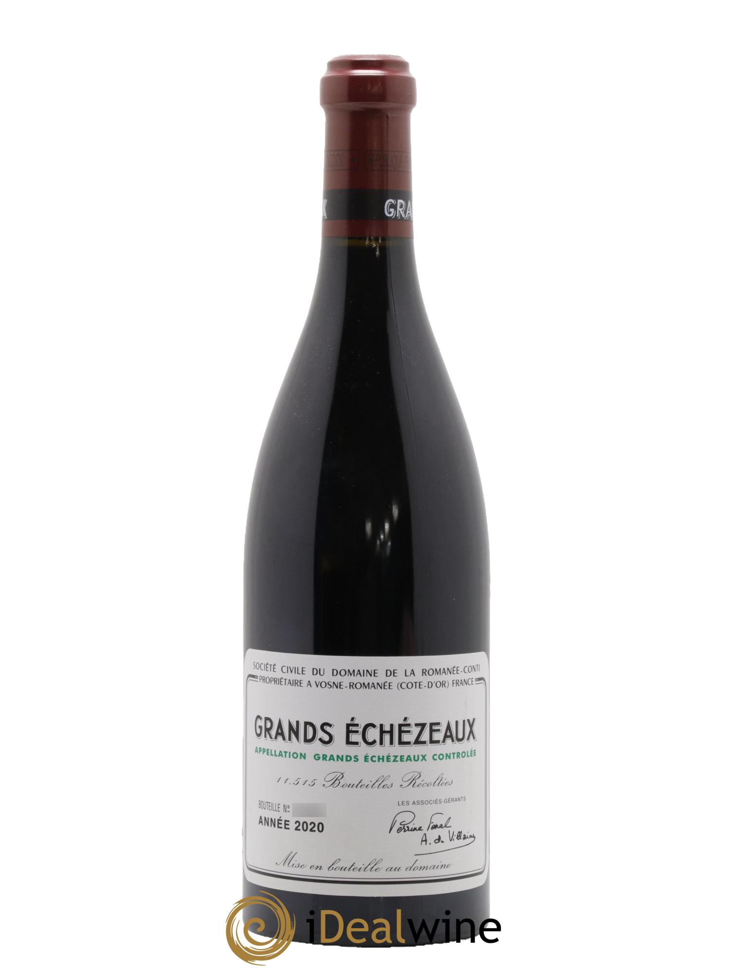 Grands-Echezeaux Grand Cru Domaine de la Romanée-Conti 2020 - Lot de 1 bouteille - 0