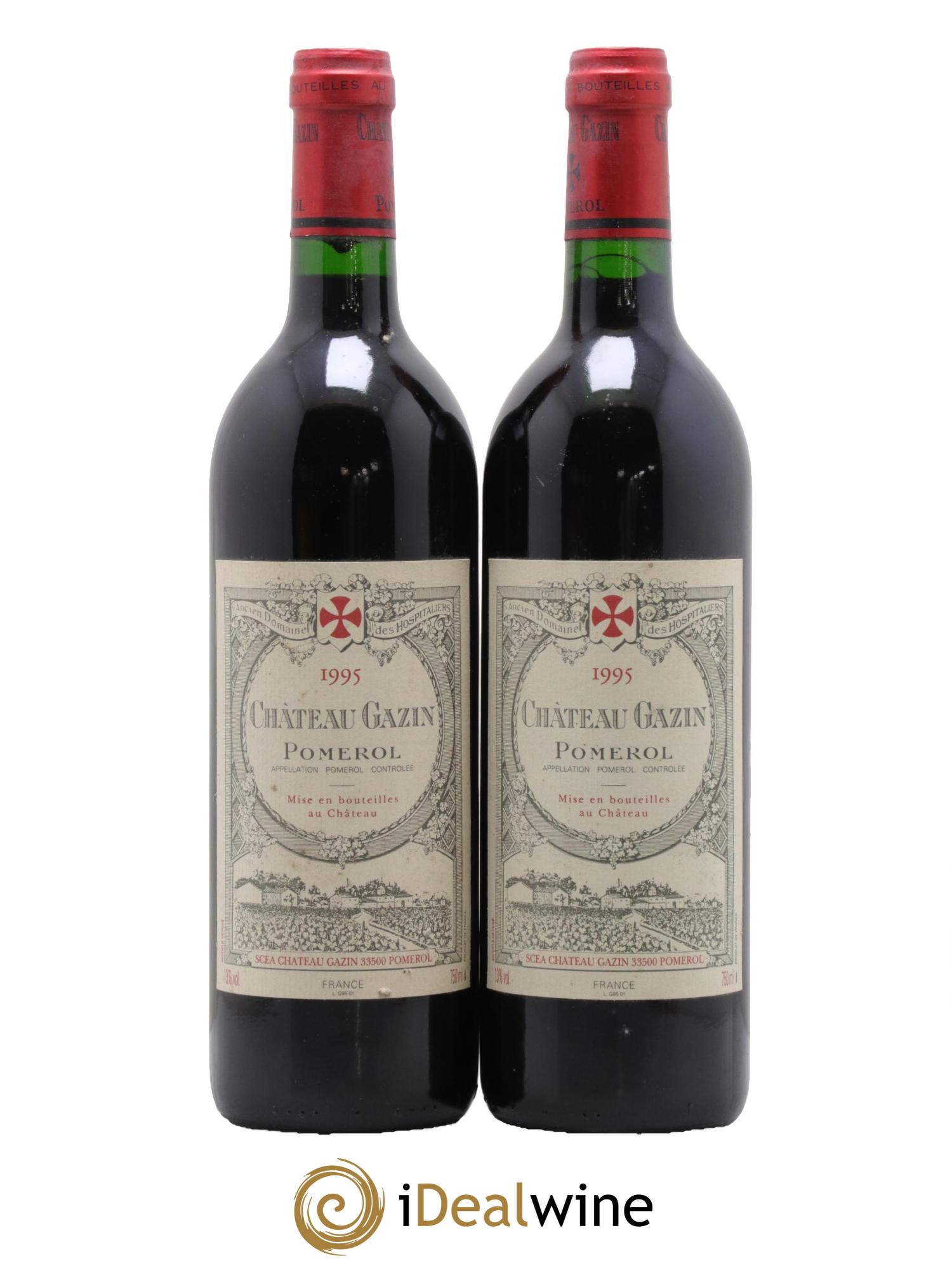 Château Gazin 1995 - Lot de 2 bouteilles - 0