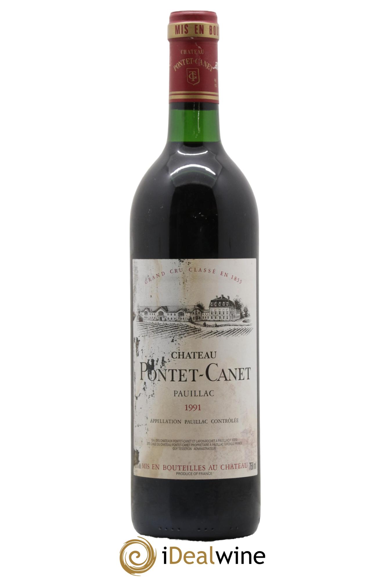 Château Pontet Canet 5ème Grand Cru Classé 1991 - Lotto di 1 bottiglia - 0