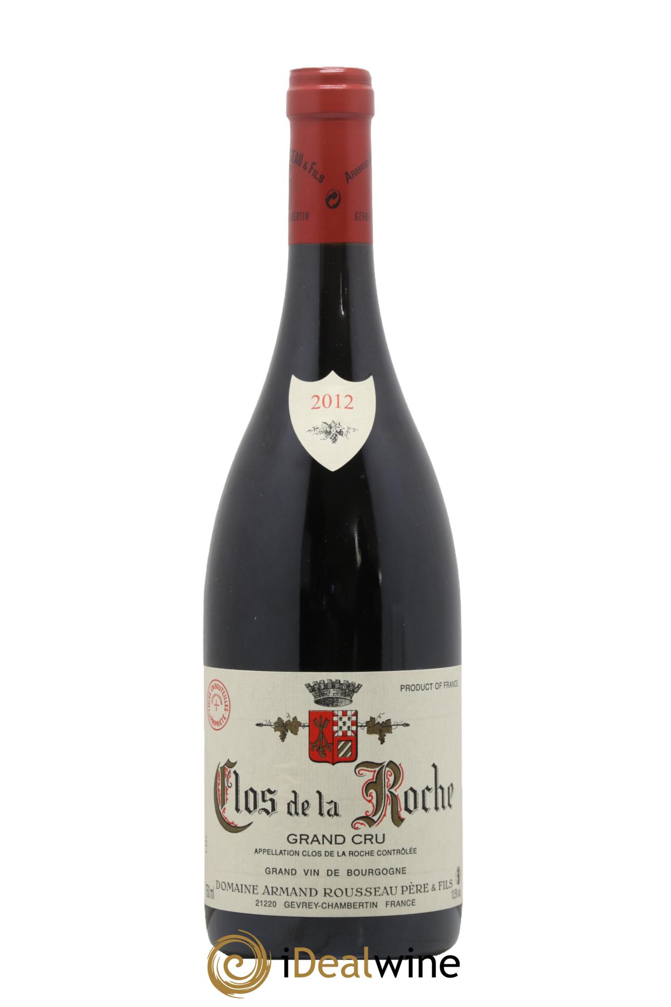 Clos de la Roche Grand Cru Armand Rousseau (Domaine) 2012 - Lotto di 1 bottiglia - 0