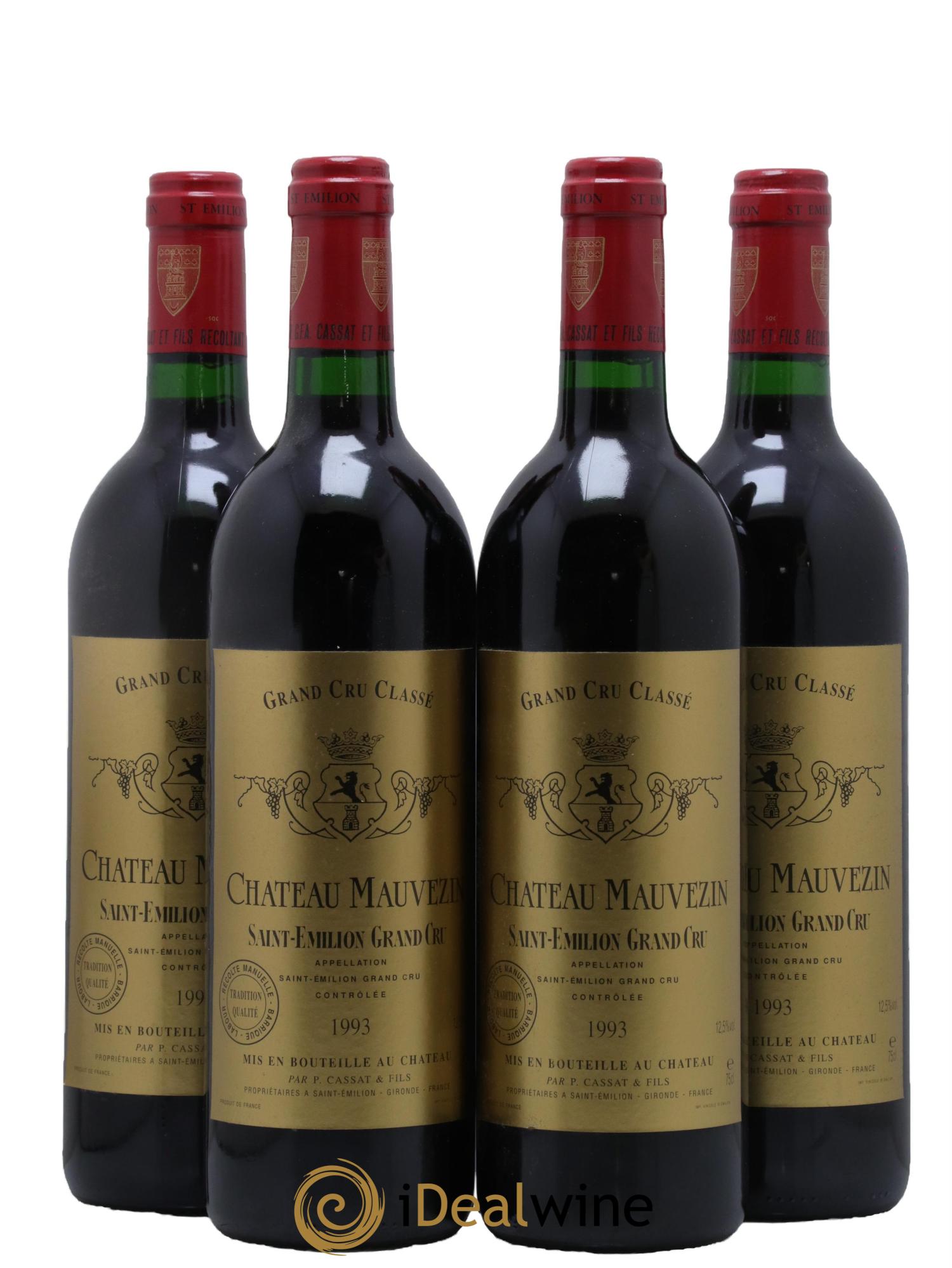 Château Mauvezin 1993 - Posten von 4 Flaschen - 0