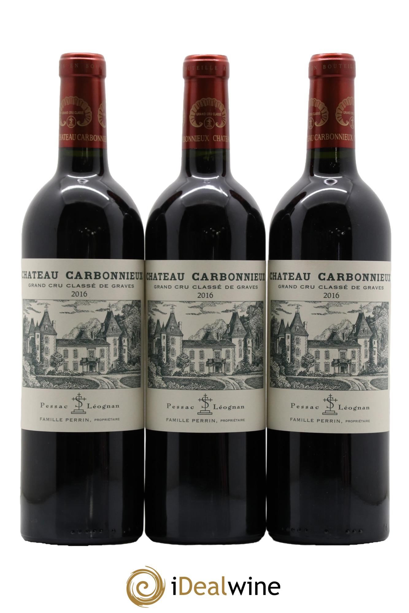 Château Carbonnieux Cru Classé de Graves 2016 - Lotto di 3 bottiglie - 0