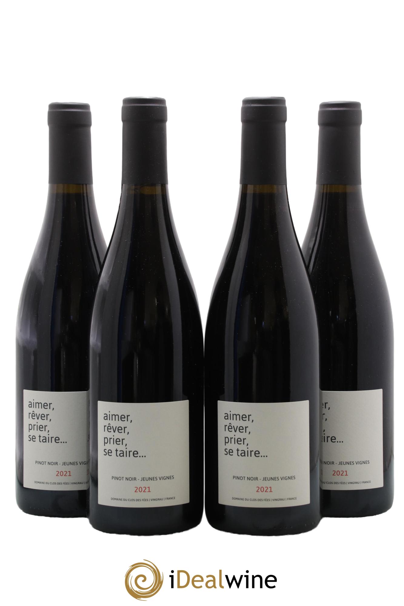 IGP Côtes Catalanes Clos des Fées Aimer, Rêver,Prier, Se taire Hervé Bizeul 2021 - Lot de 4 bouteilles - 0