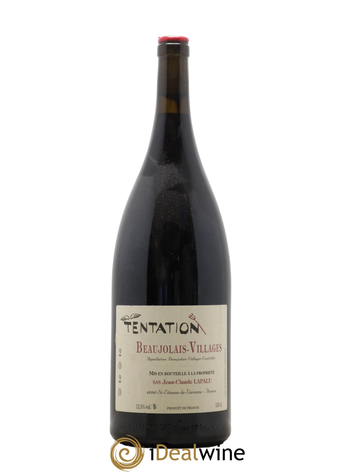 Beaujolais-Villages Tentation Jean-Claude Lapalu 2020 - Lot of 1 magnum - 0