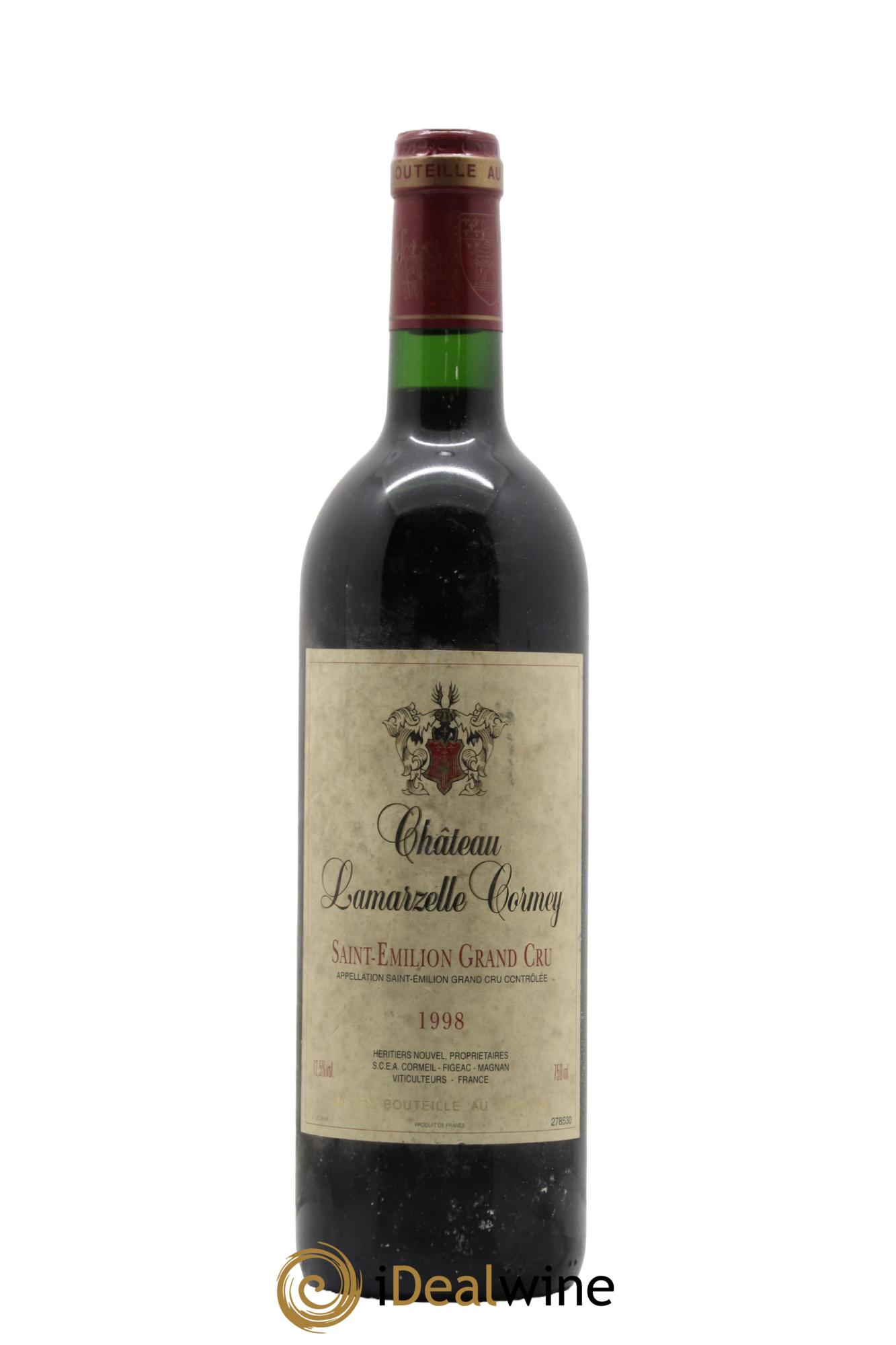 Saint-Émilion Grand Cru Château Lamarzelle-Cormey 1998 - Lotto di 1 bottiglia - 0