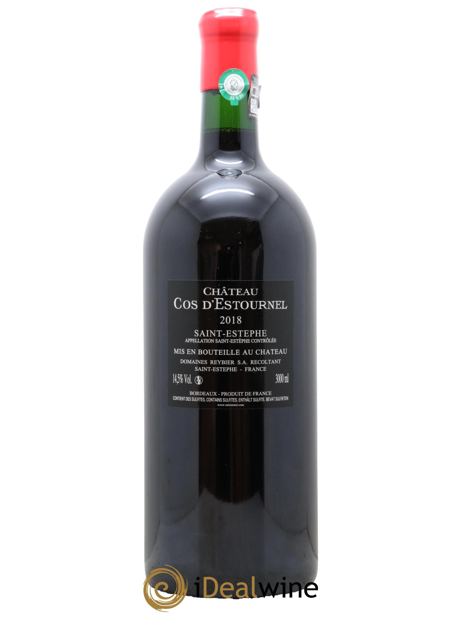 Cos d'Estournel 2ème Grand Cru Classé  2018 - Lot de 1 double magnum - 2