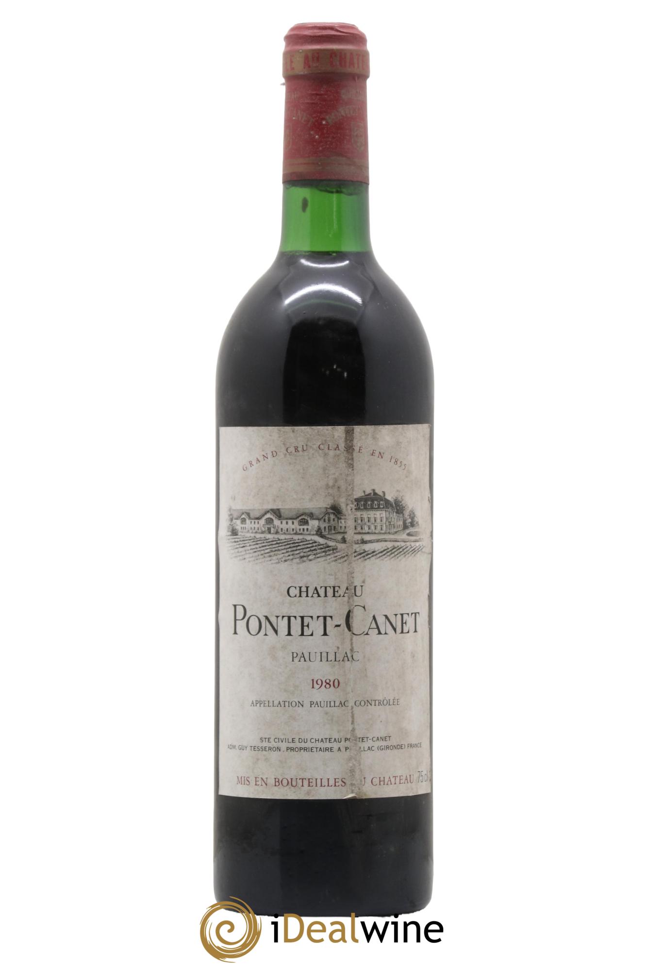 Château Pontet Canet 5ème Grand Cru Classé 1980 - Lot of 1 bottle - 0