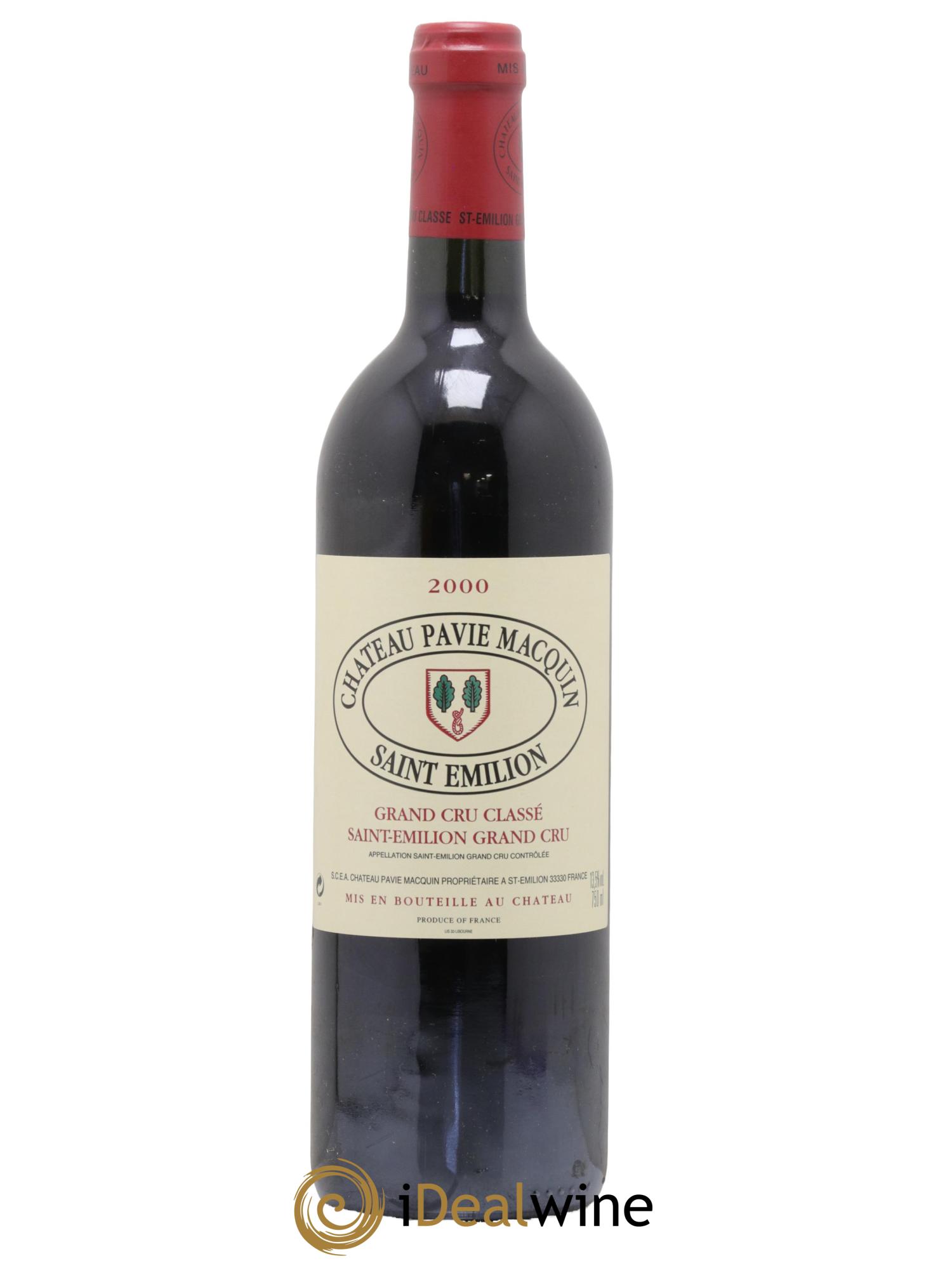 Château Pavie Macquin 1er Grand Cru Classé B 2000 - Lotto di 1 bottiglia - 0