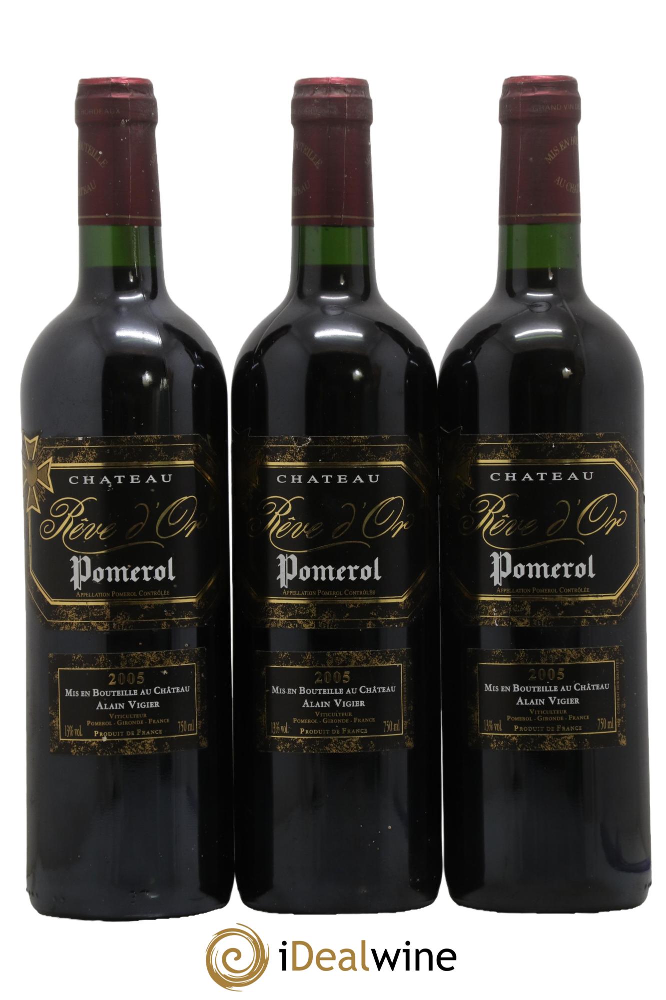 Château Rêve d'Or 2005 - Lot de 3 bouteilles - 0