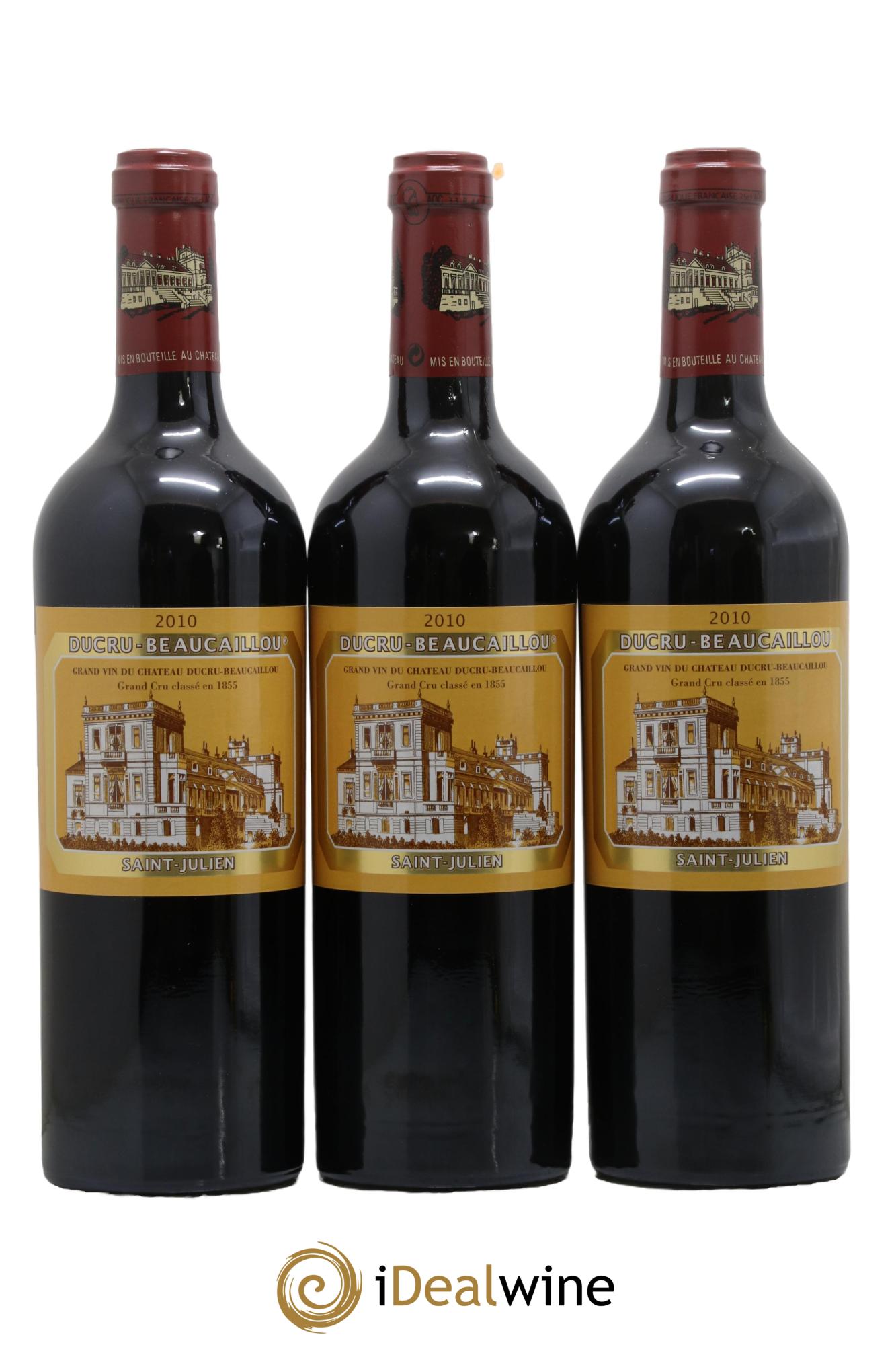 Château Ducru Beaucaillou 2ème Grand Cru Classé 2010 - Posten von 3 Flaschen - 0