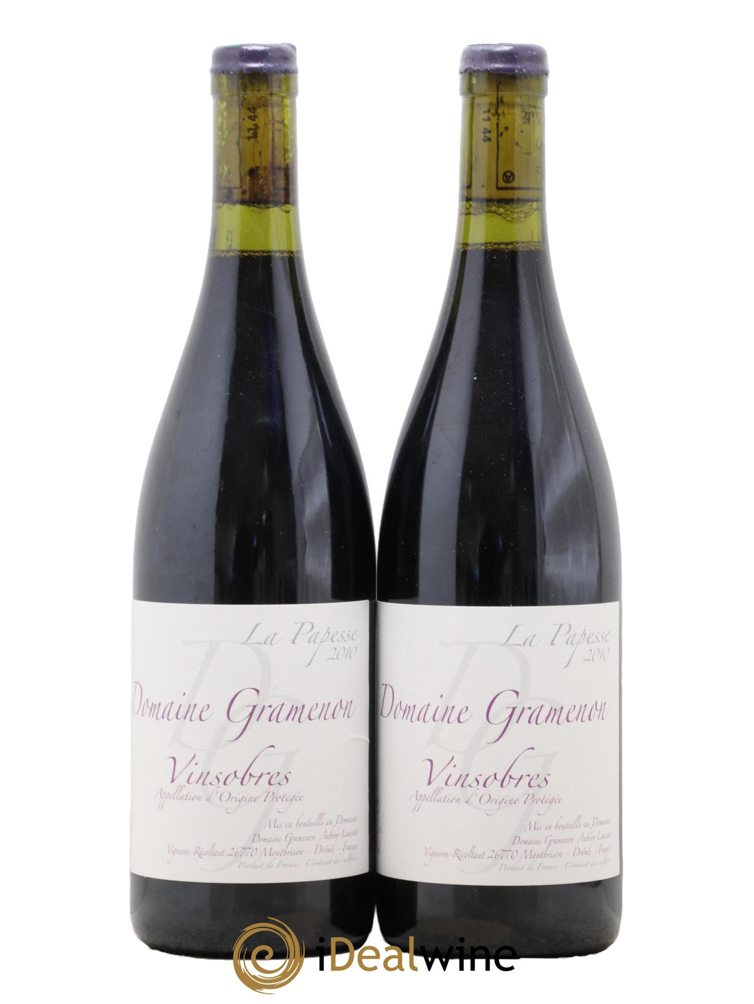 Vinsobres La Papesse Gramenon (Domaine)  2010 - Lotto di 2 bottiglie - 0