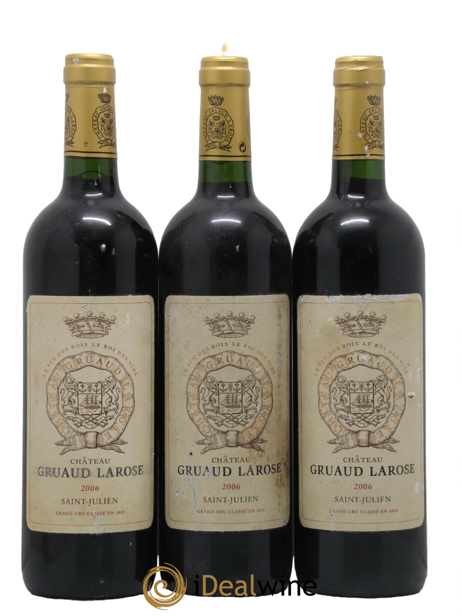 Château Gruaud Larose 2ème Grand Cru Classé 2006 - Lot de 3 bouteilles - 0