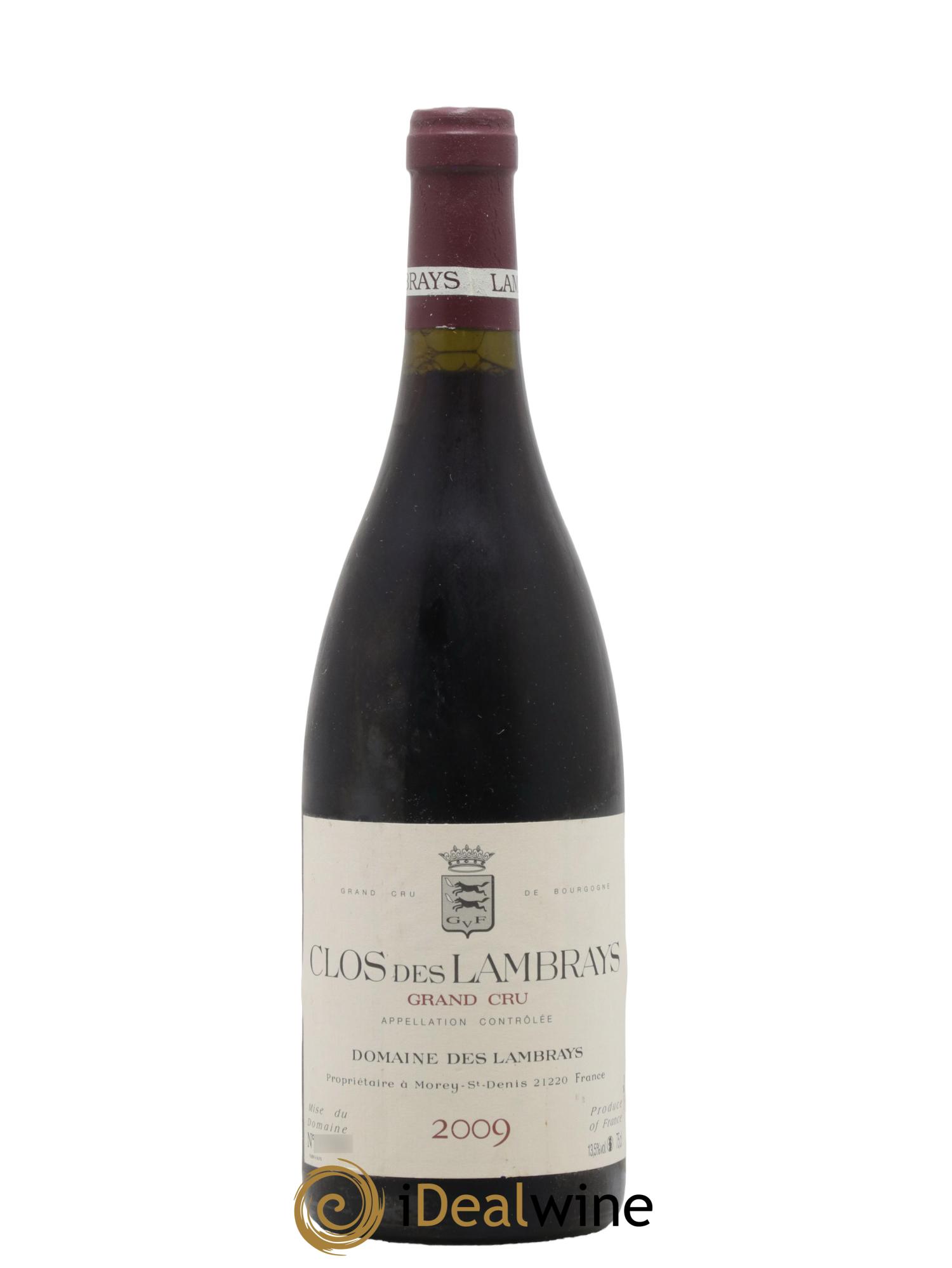 Clos des Lambrays Grand Cru Domaine des Lambrays 2009 - Lot de 1 bouteille - 0