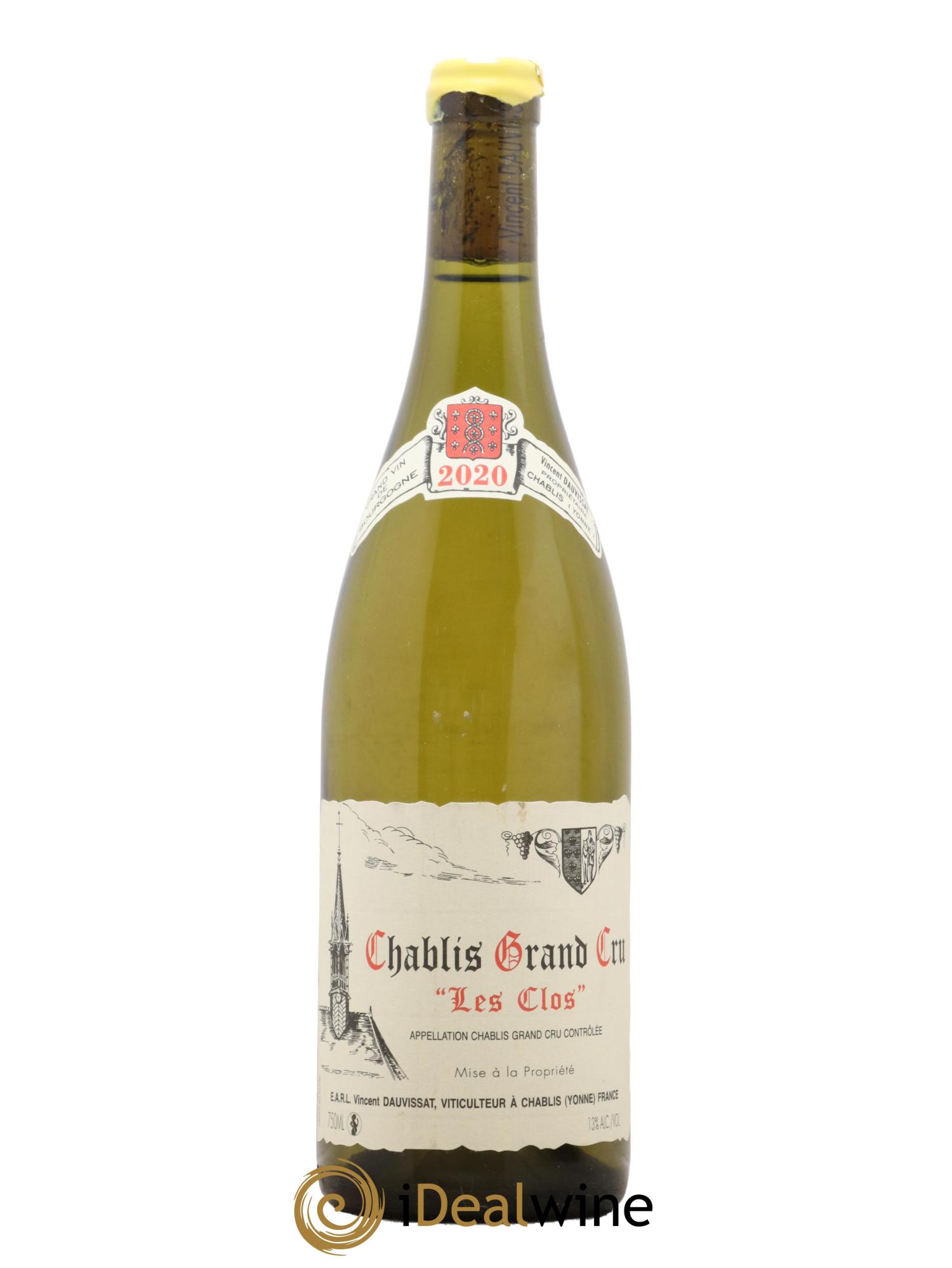 Chablis Grand Cru Les Clos Vincent Dauvissat (Domaine) 2020 - Posten von 1 Flasche - 0