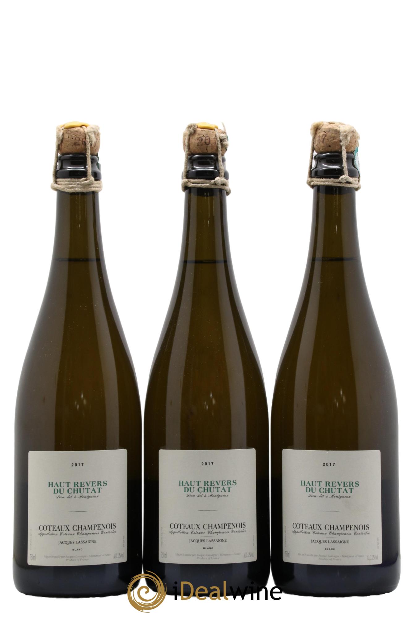 Coteaux Champenois Blanc Haut Revers du Chutat Domaine Jacques Lassaigne 2017 - Lot de 3 bouteilles - 0