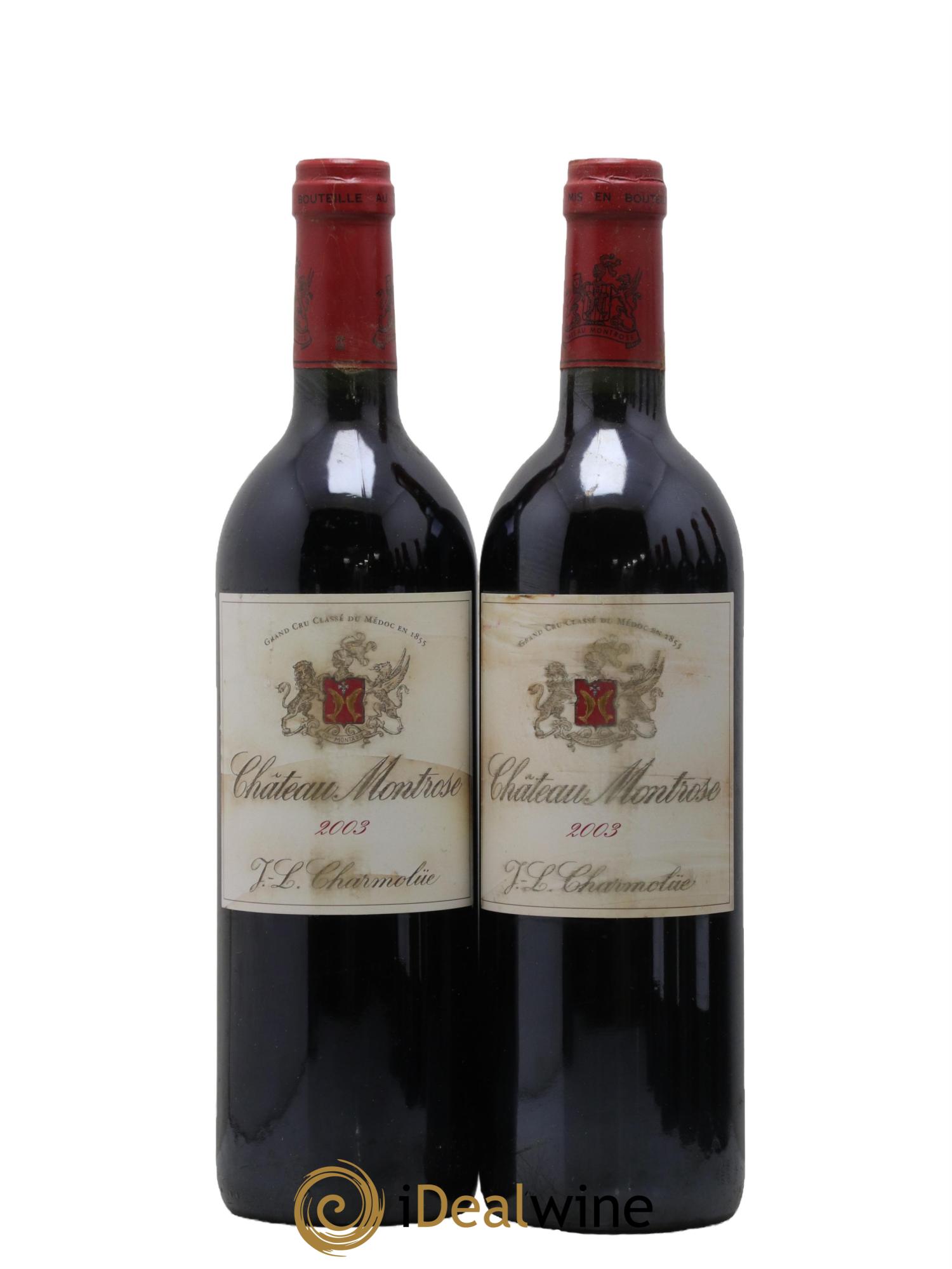 Château Montrose 2ème Grand Cru Classé 2003 - Lot de 2 bouteilles - 0