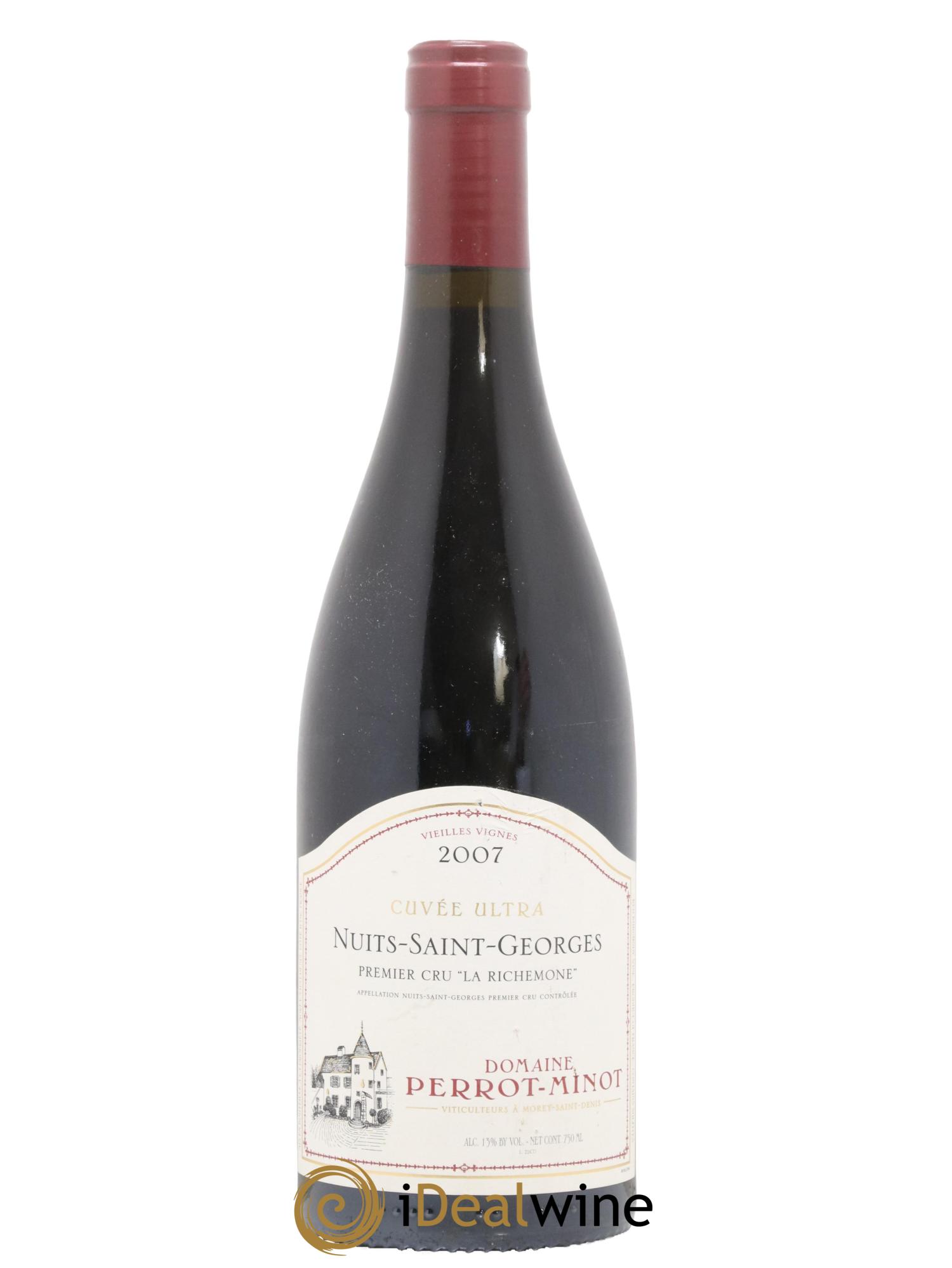 Nuits Saint-Georges 1er Cru La Richemone Cuvée Ultra Vieilles Vignes Perrot-Minot 2007 - Posten von 1 Flasche - 0