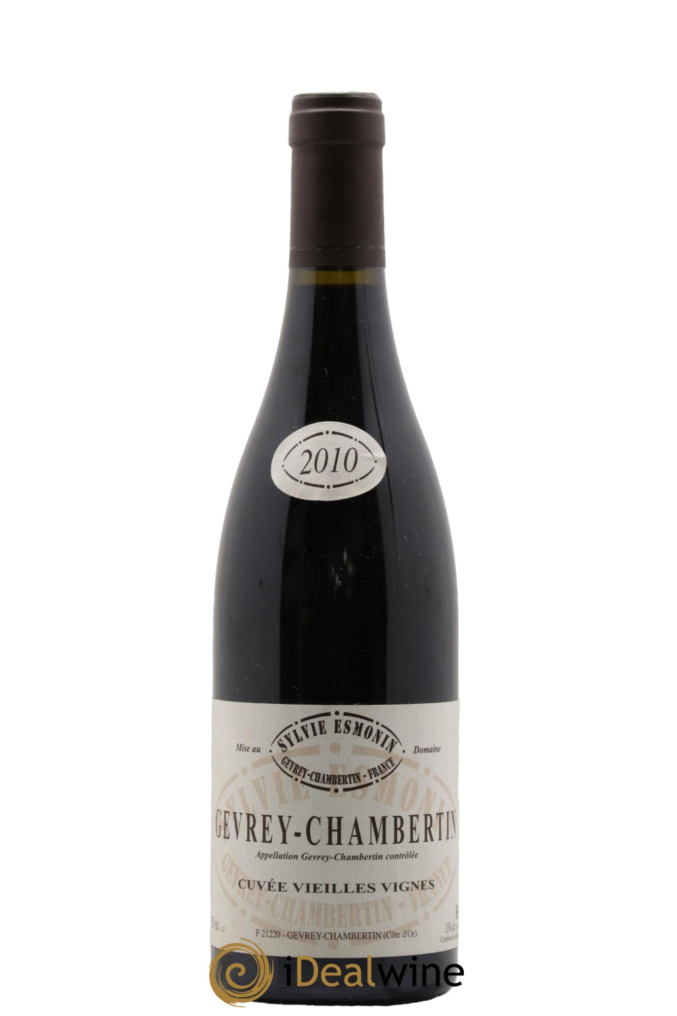 Gevrey-Chambertin Vieilles Vignes Sylvie Esmonin 2010 - Lot of 1 bottle - 0