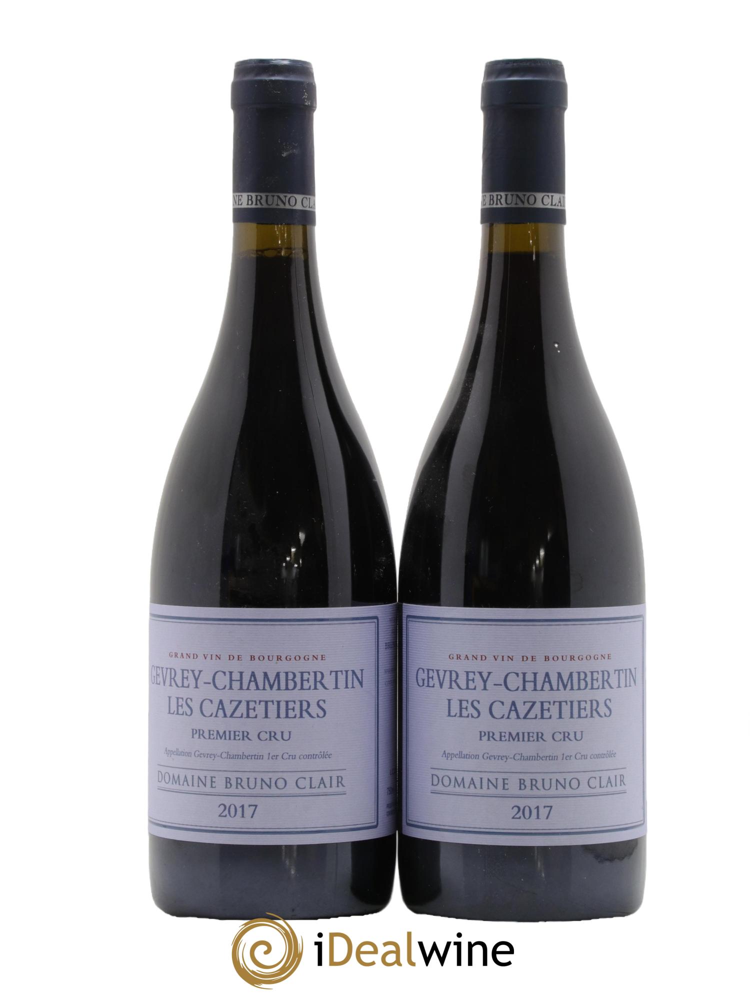 Gevrey-Chambertin 1er Cru Les Cazetiers Bruno Clair (Domaine) 2017 - Lot of 2 bottles - 0