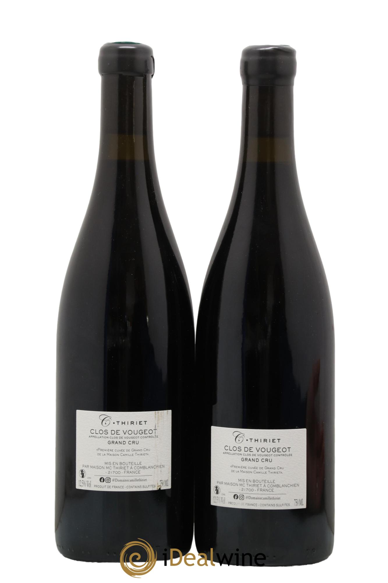 Clos de Vougeot Grand Cru Initiale Maison Thiriet 2021 - Posten von 2 Flaschen - 1