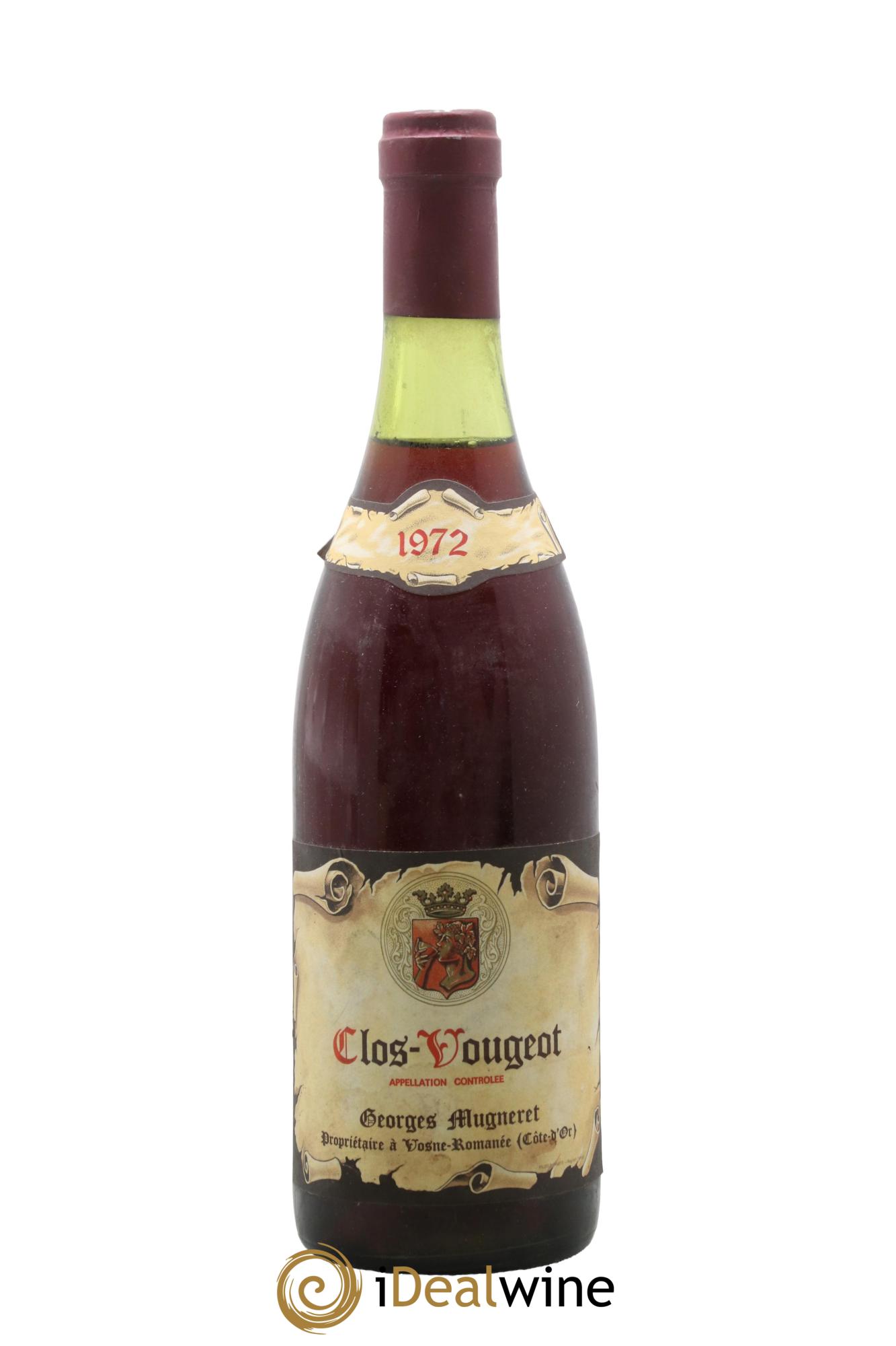 Clos de Vougeot Grand Cru Georges Mugneret-Gibourg (Domaine) 1972 - Lot of 1 bottle - 0