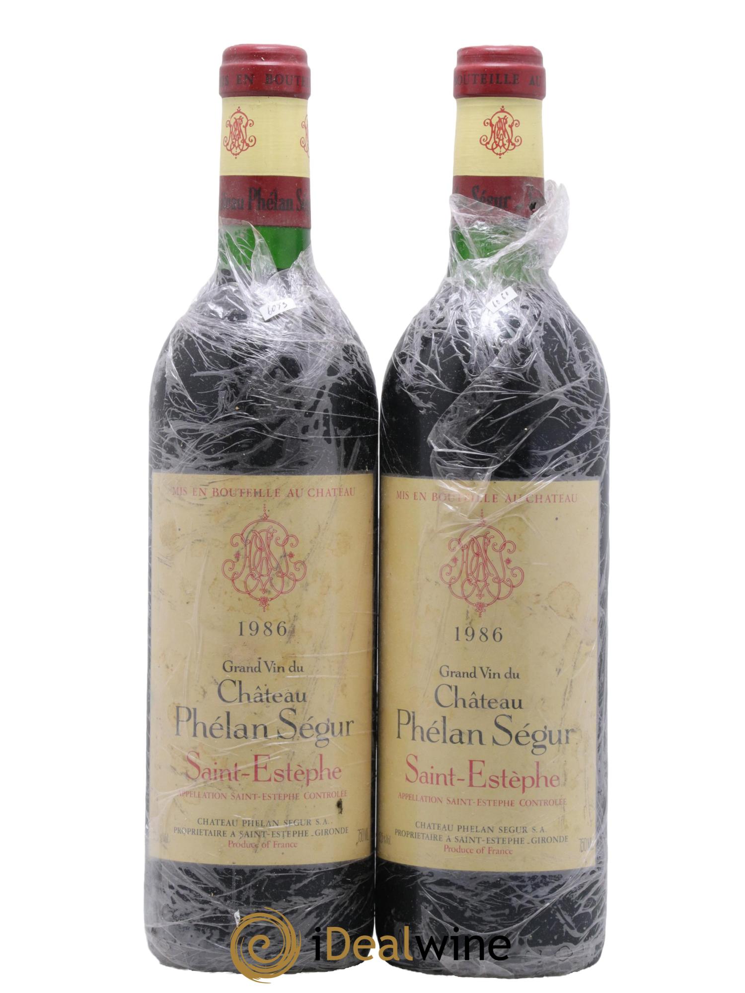 Château Phélan Ségur 1986 - Posten von 2 Flaschen - 0