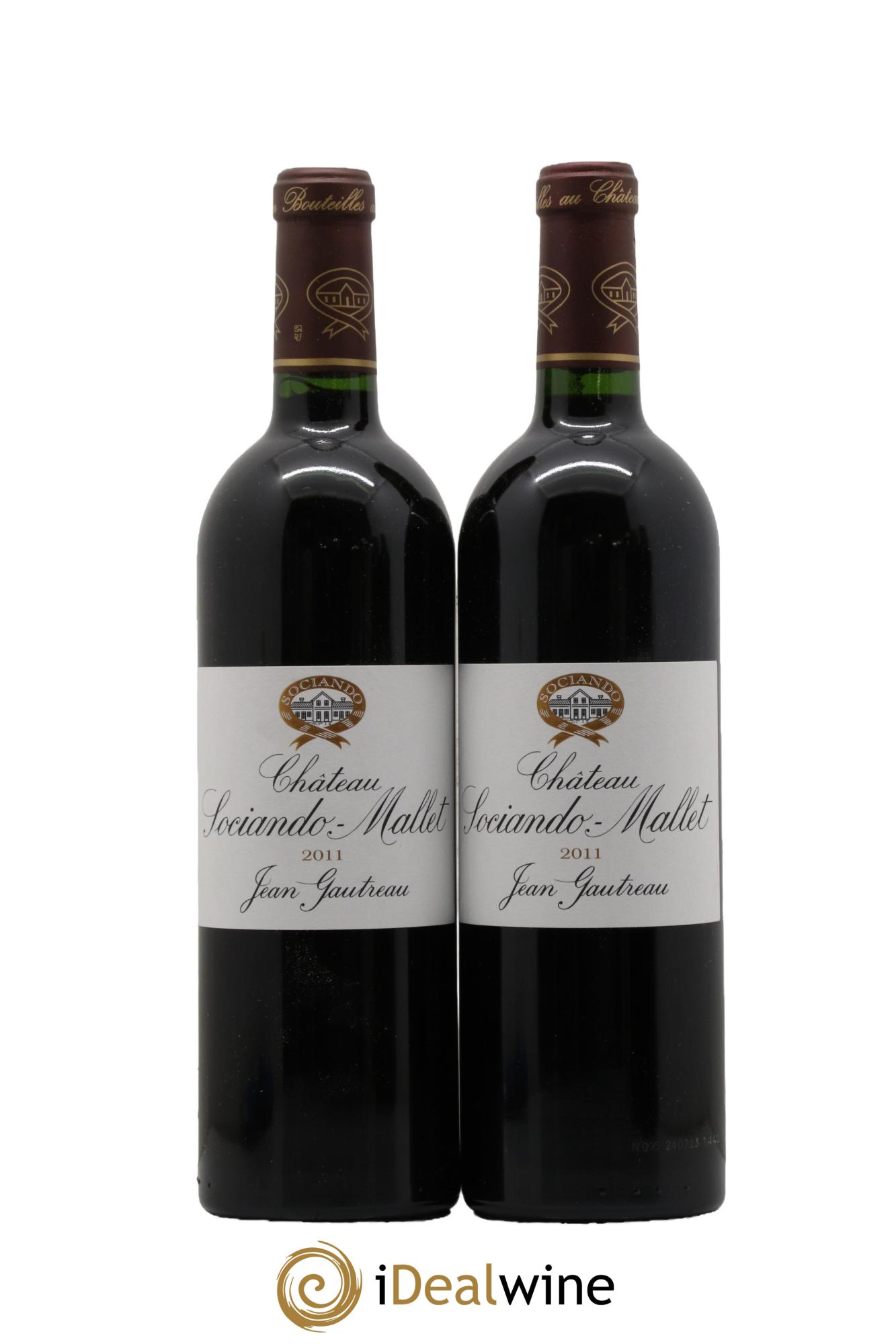 Château Sociando Mallet  2011 - Lot de 2 bouteilles - 0