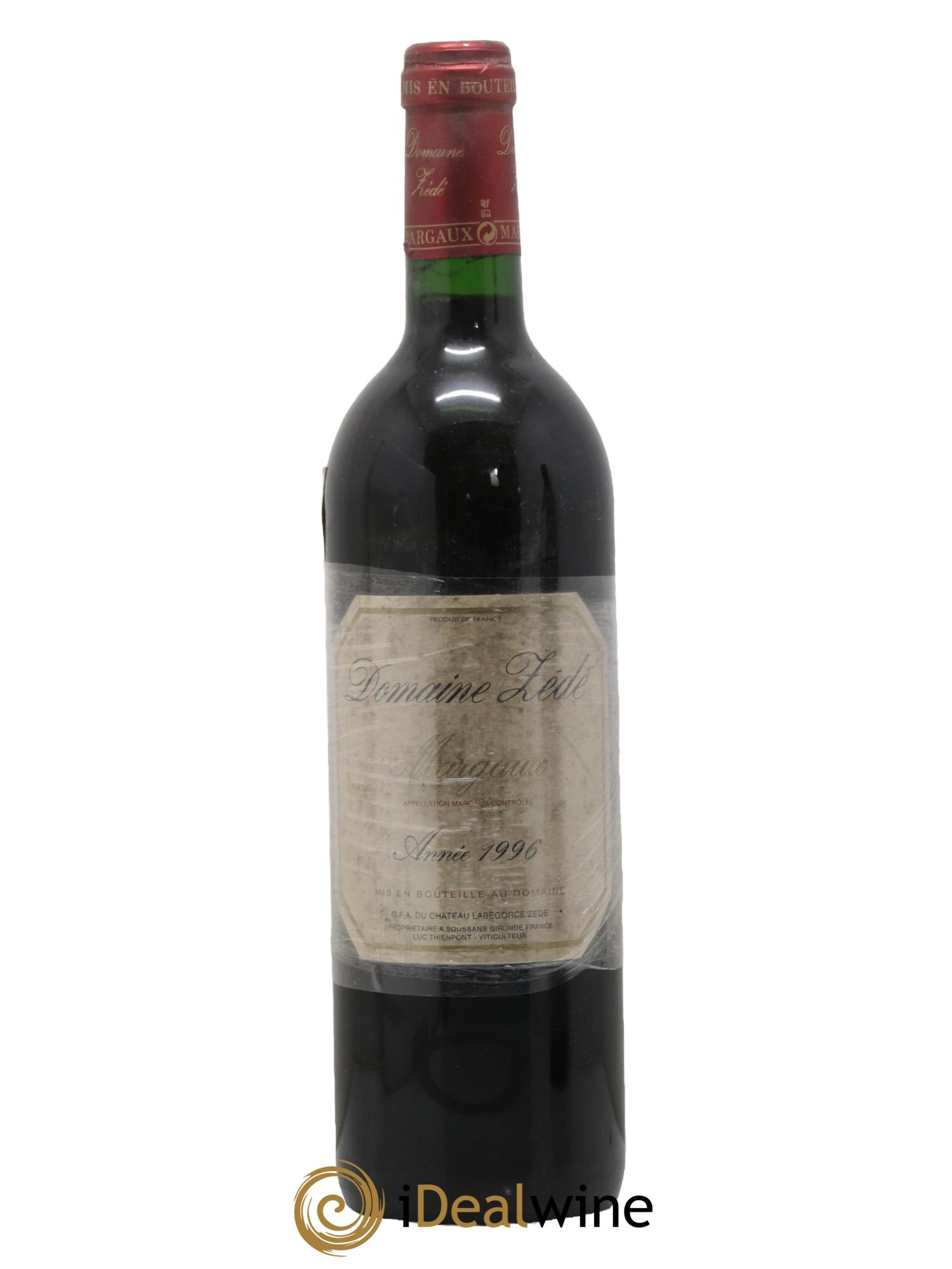 Château Labegorce Zédé Cru Bourgeois 1996 - Lotto di 1 bottiglia - 0