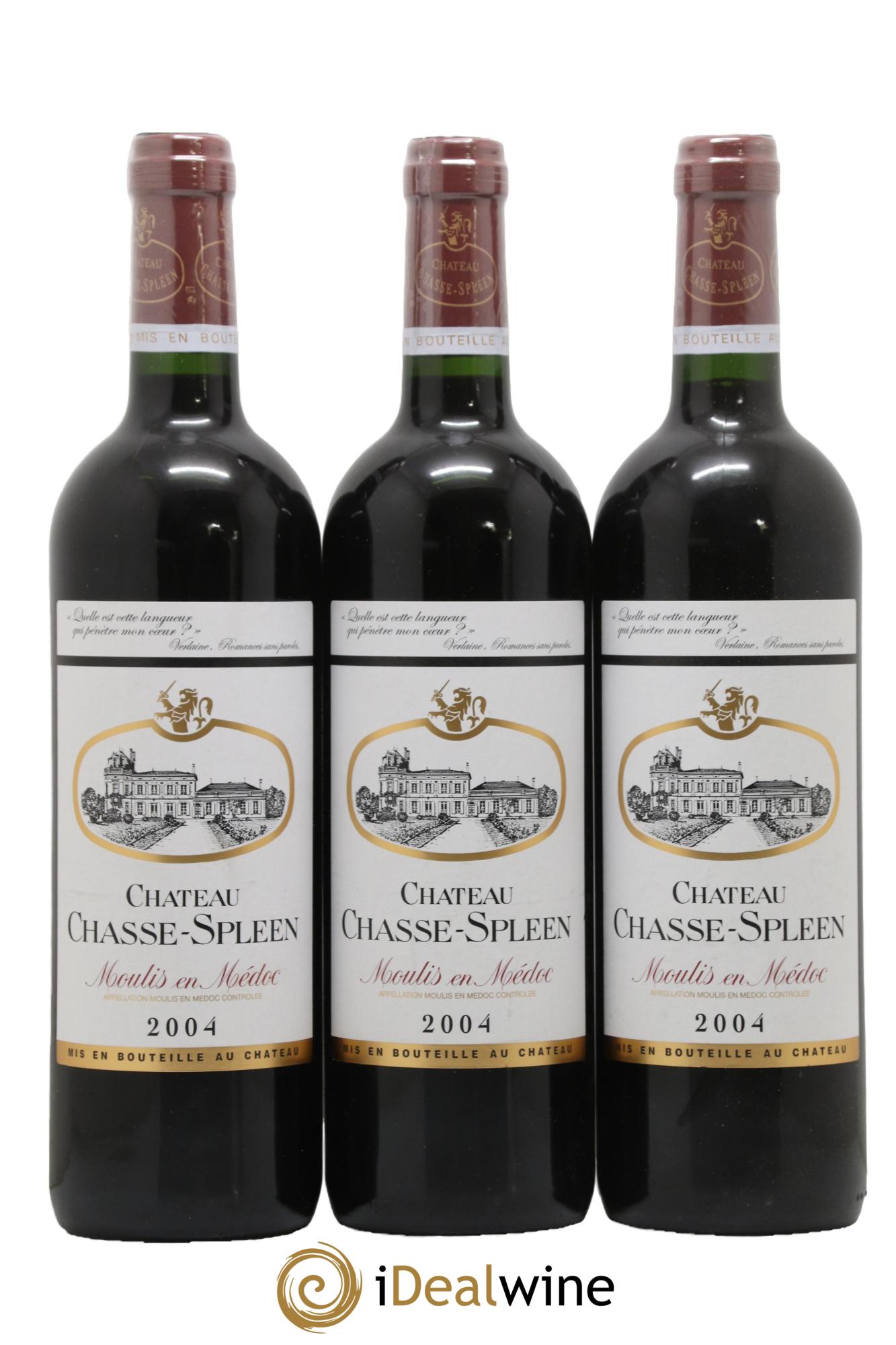 Château Chasse Spleen 2004 - Lot of 6 bottles - 2