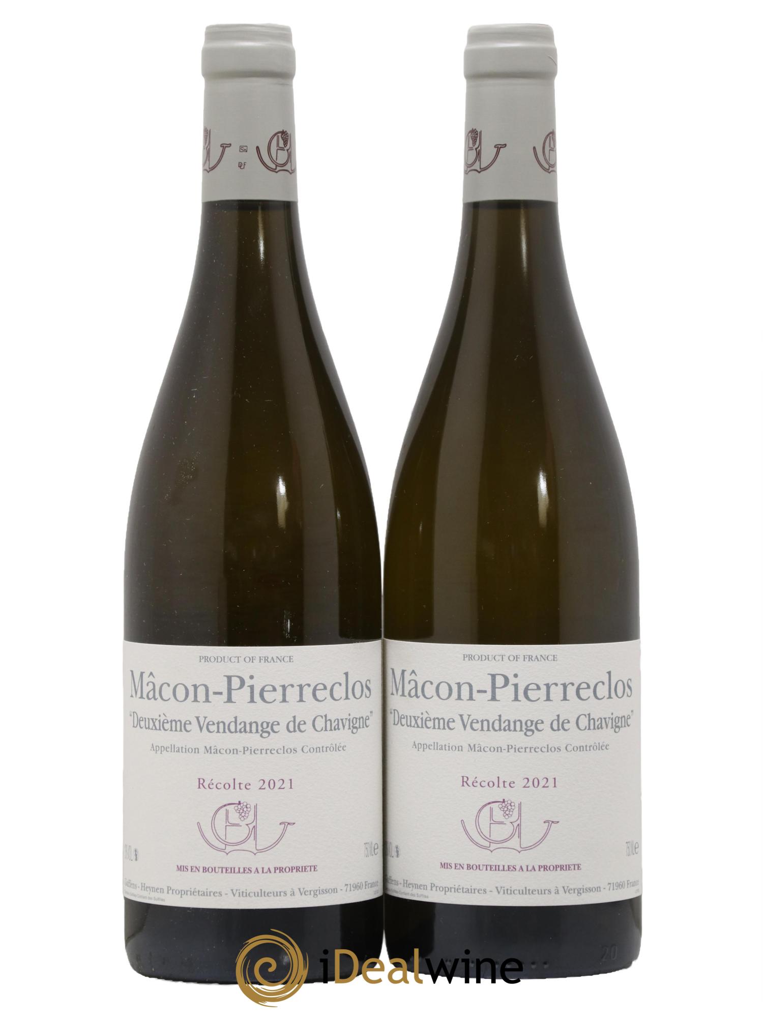 Mâcon-Pierreclos Deuxième Vendange de Chavigne Guffens-Heynen 2021 - Lot of 2 bottles - 0