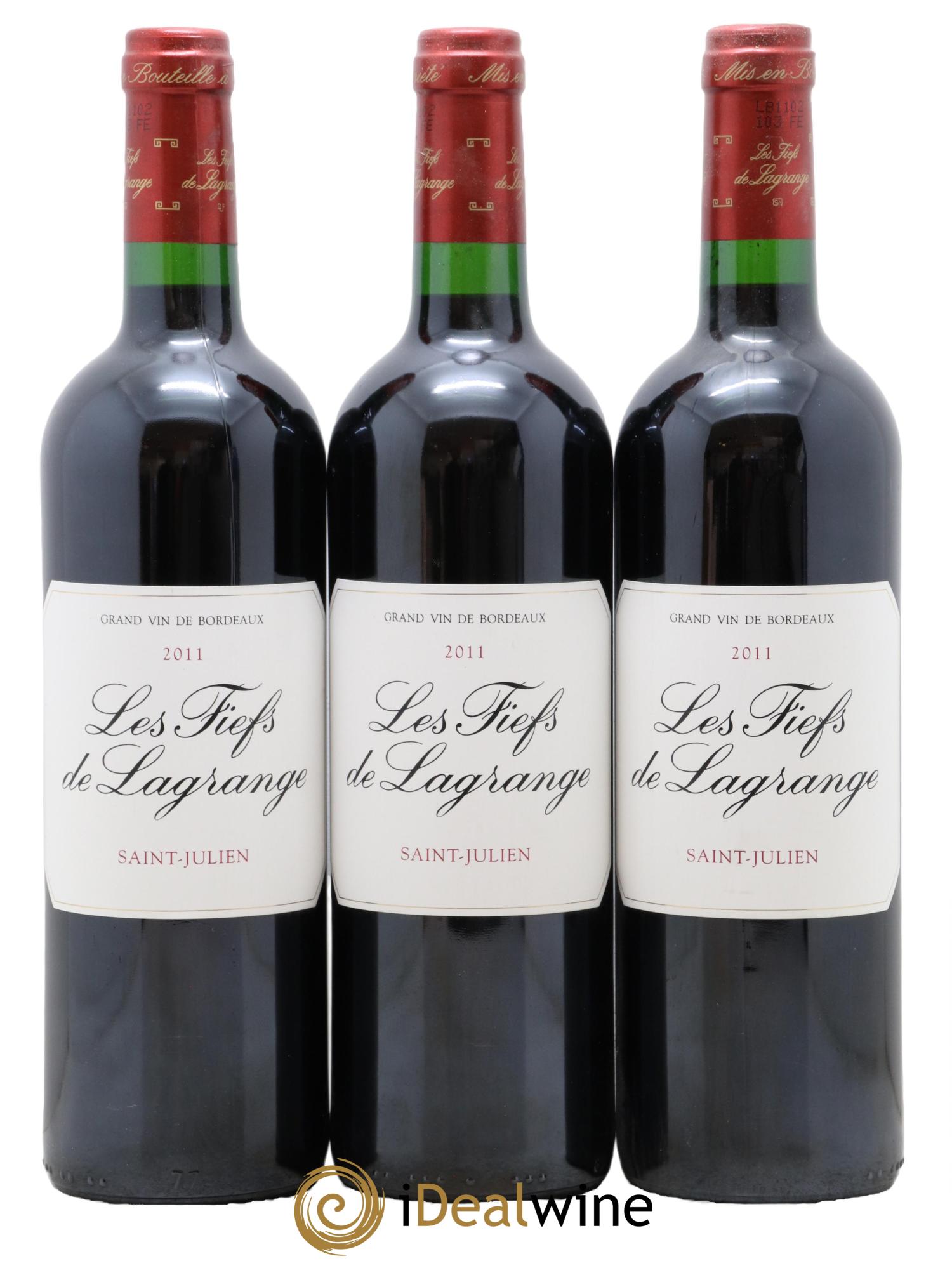 Les Fiefs de Lagrange Second Vin  2011 - Lot of 3 bottles - 0