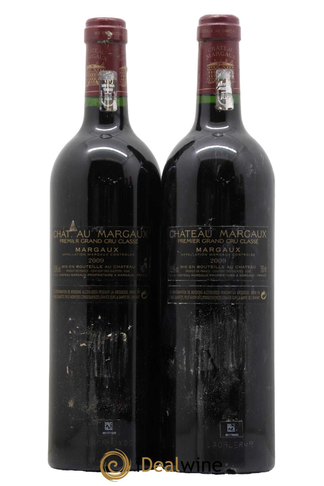 Château Margaux 1er Grand Cru Classé 2009 - Lot de 2 bouteilles - 1