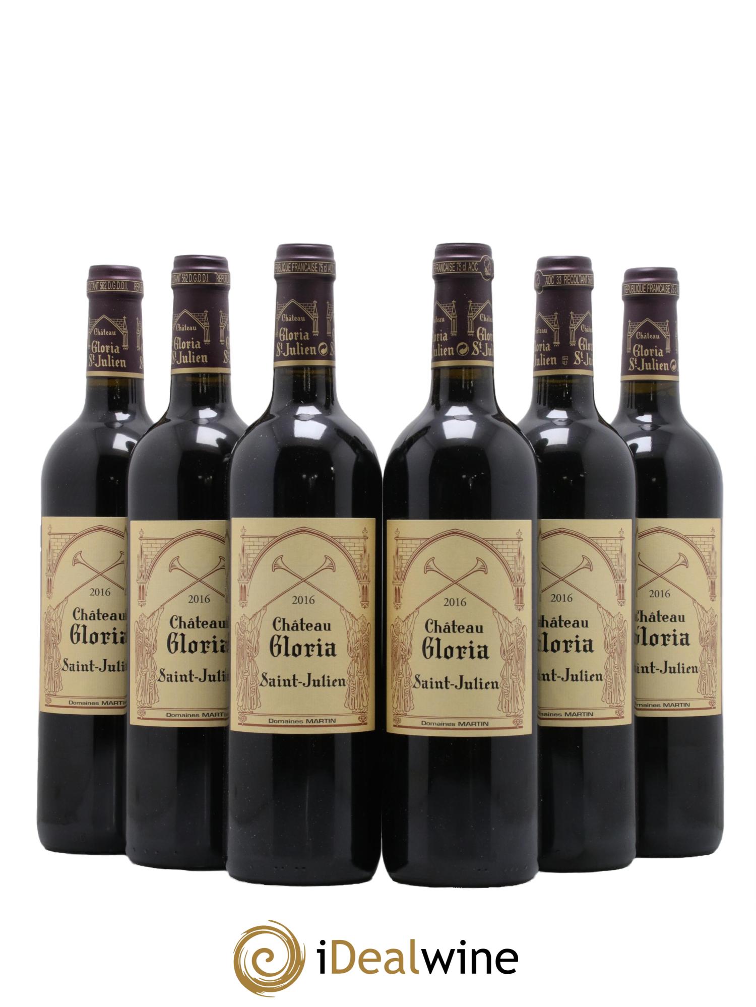 Château Gloria 2016 - Lot of 6 bottles - 0