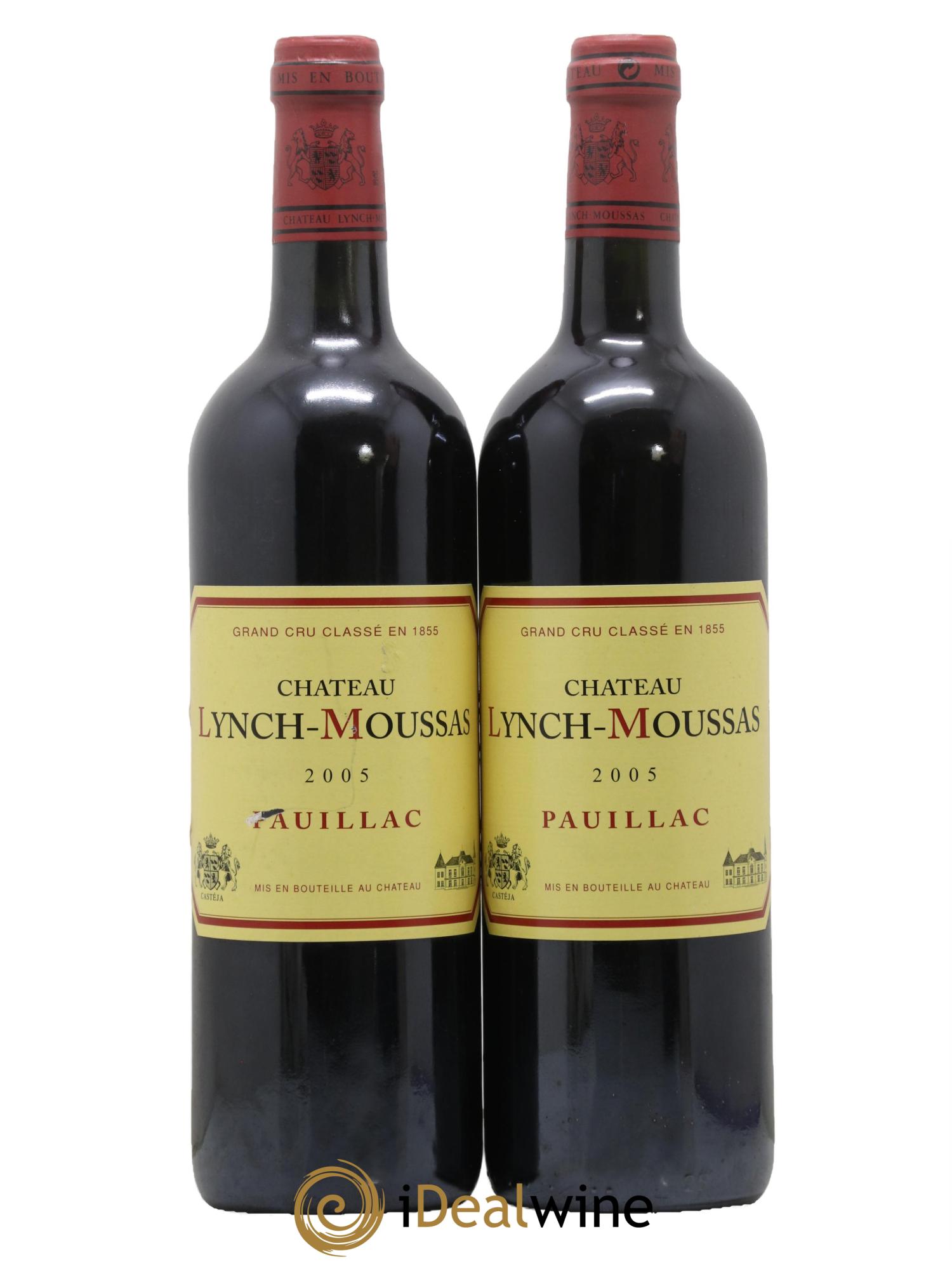 Château Lynch Moussas 5ème Grand Cru Classé 2005 - Lot de 2 bouteilles - 0