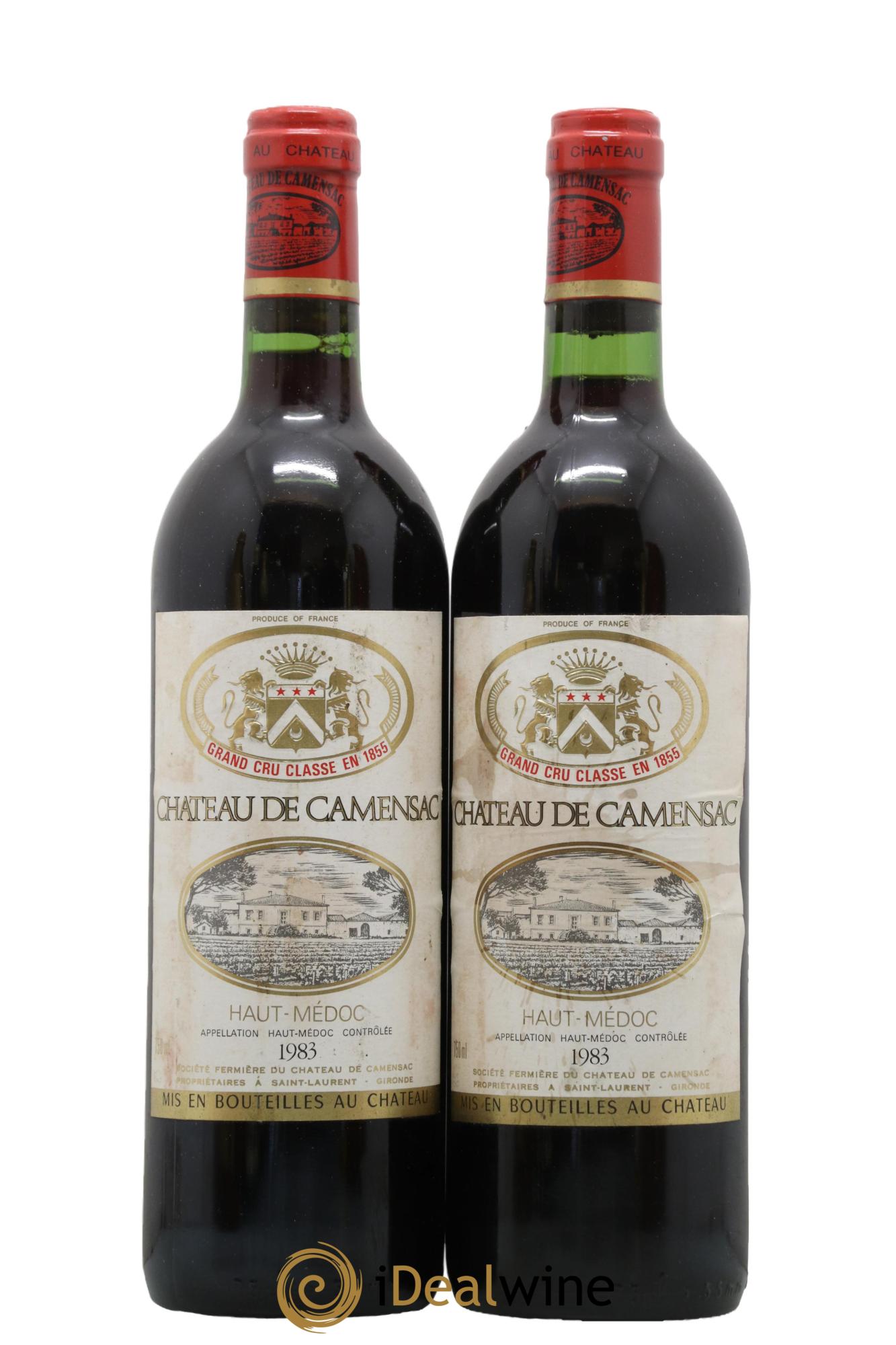 Château Camensac 5ème Grand Cru Classé 1983 - Posten von 2 Flaschen - 0