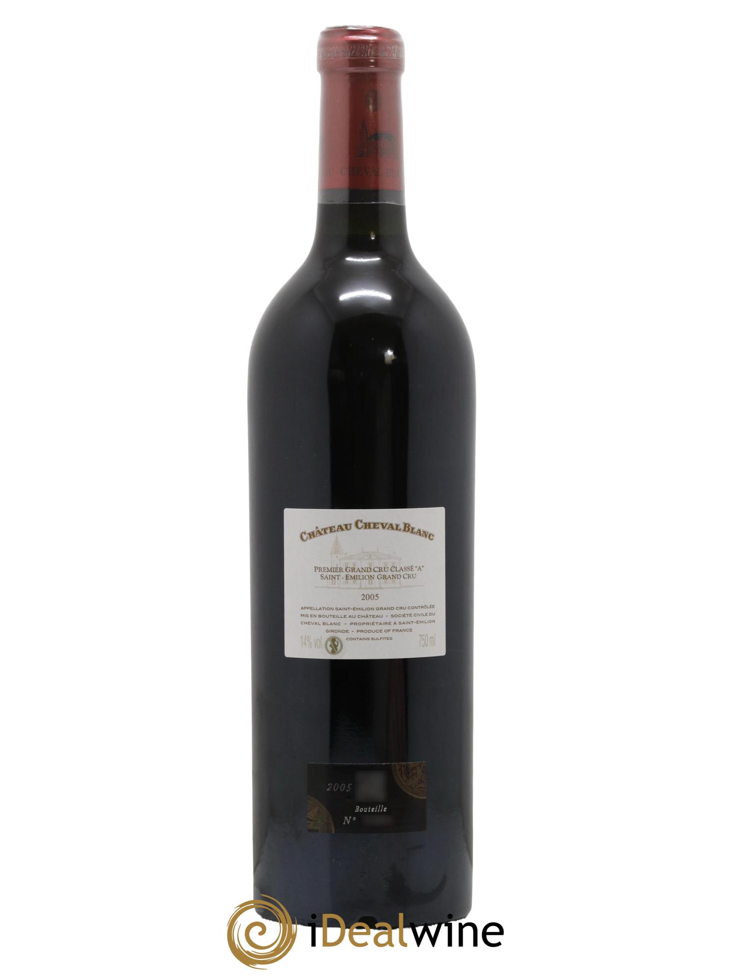 Château Cheval Blanc 1er Grand Cru Classé A 2005 - Lot de 1 bouteille - 1