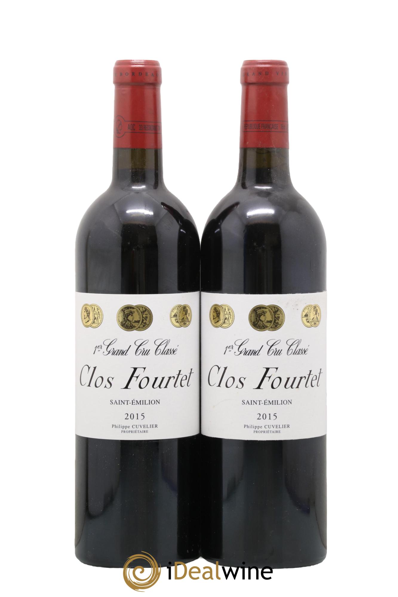 Clos Fourtet 1er Grand Cru Classé B 2015 - Lot de 2 bouteilles - 0